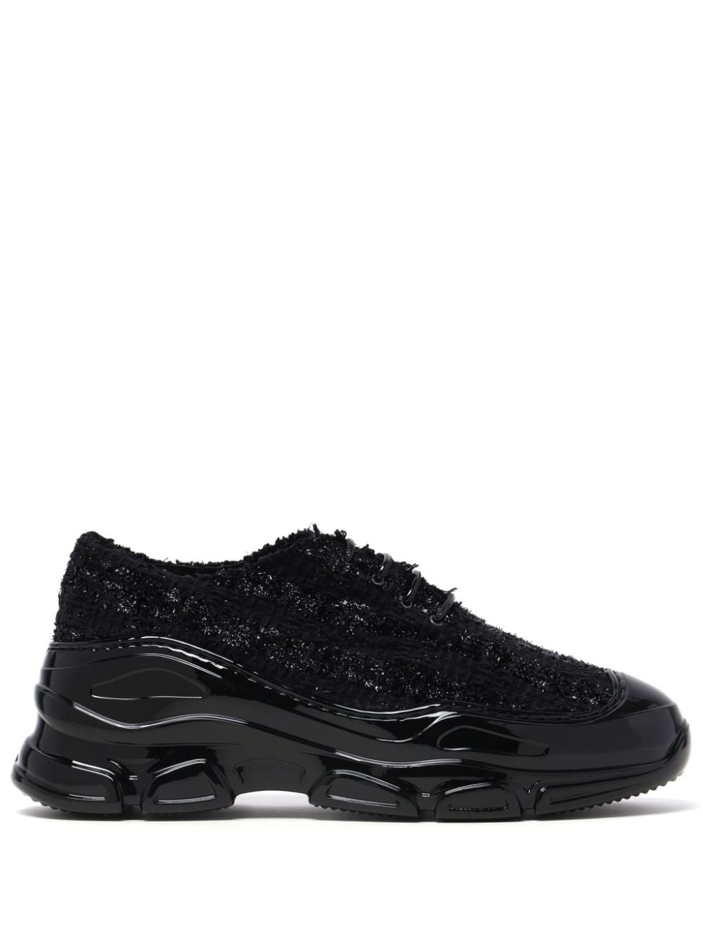 tweed low-top sneakers - 2