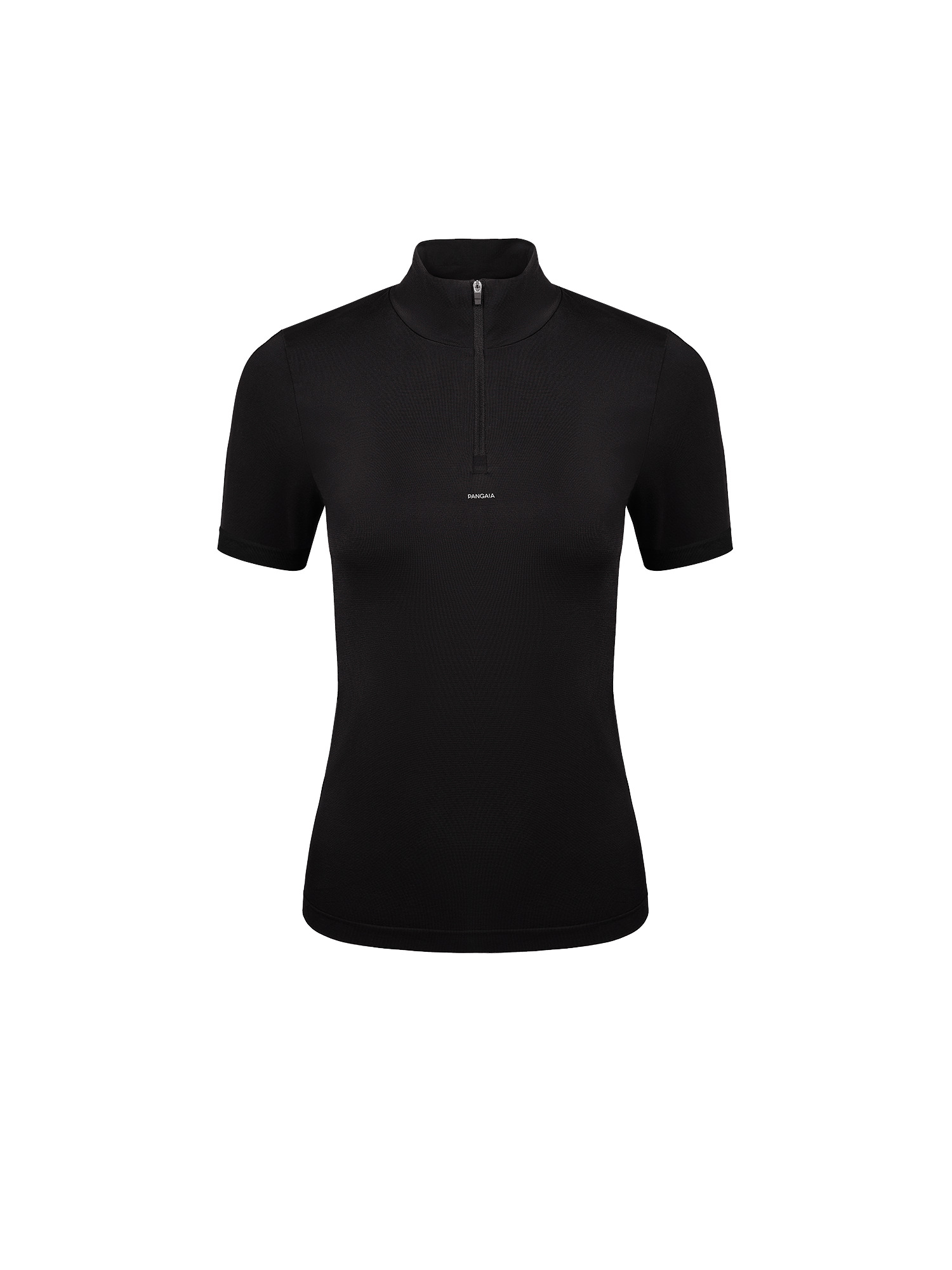 Women's Plant-Stretch Zipped Top - Black - 1