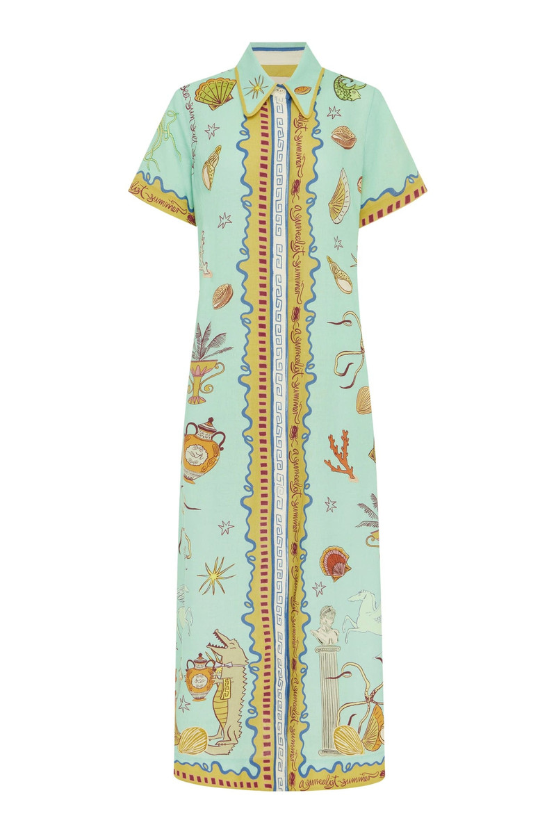 Surrealist Summer Shirtdress 7