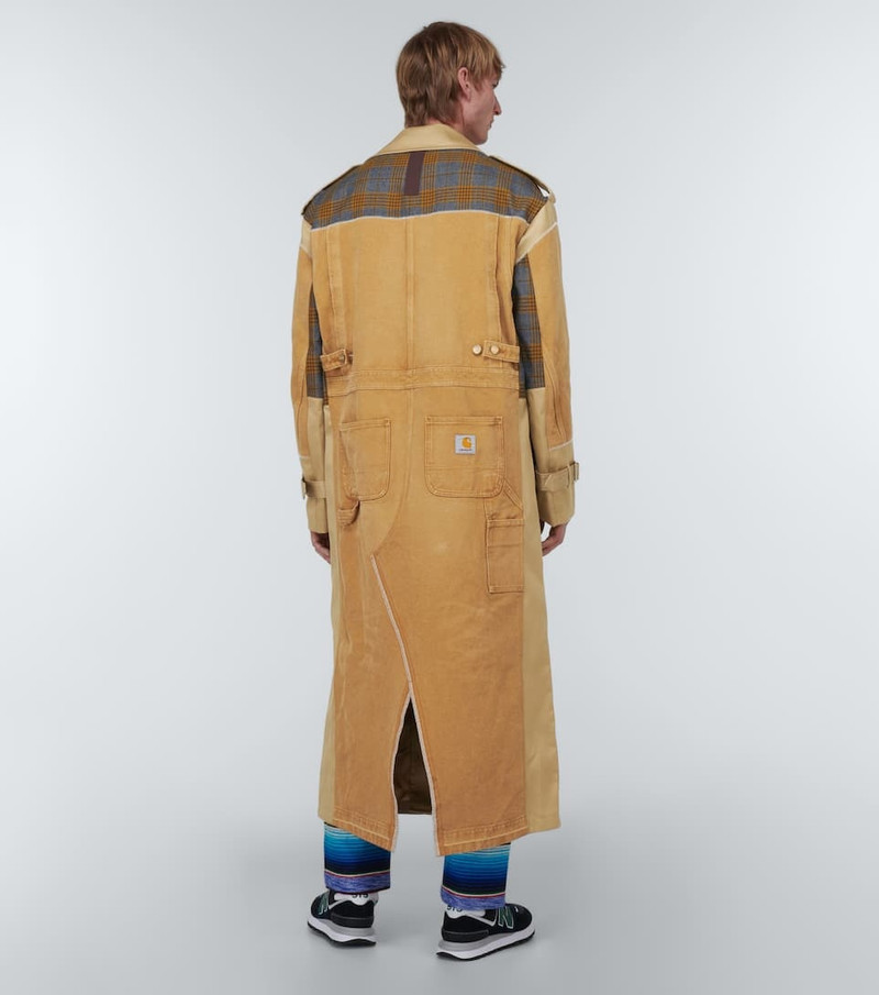 x Carhartt panelled trench coat 4