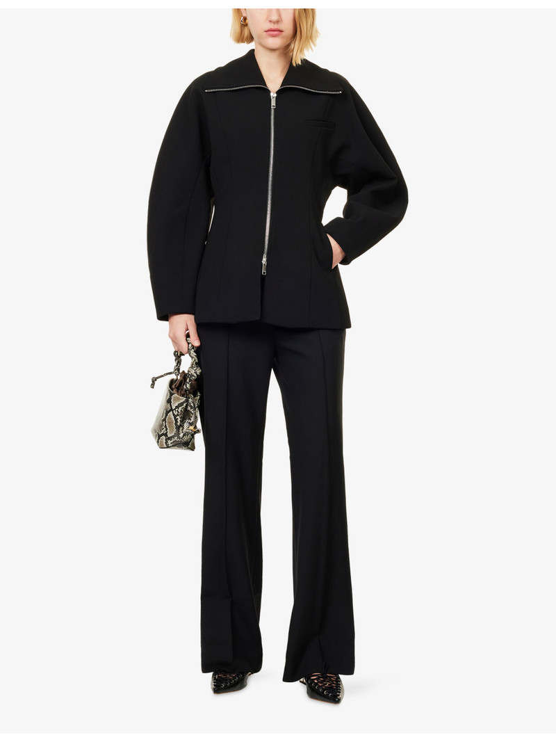 FRAME The City Straight-Leg Stretch-Woven Trousers outlook