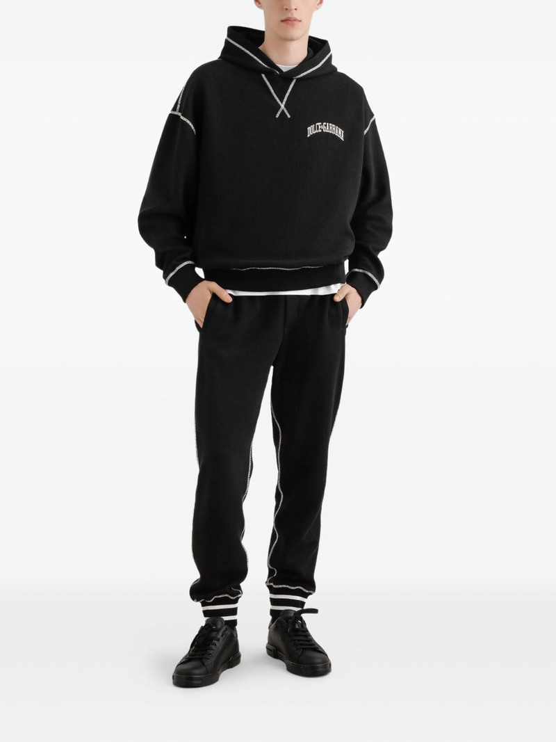 Dolce & Gabbana contrast-stitch hoodie outlook