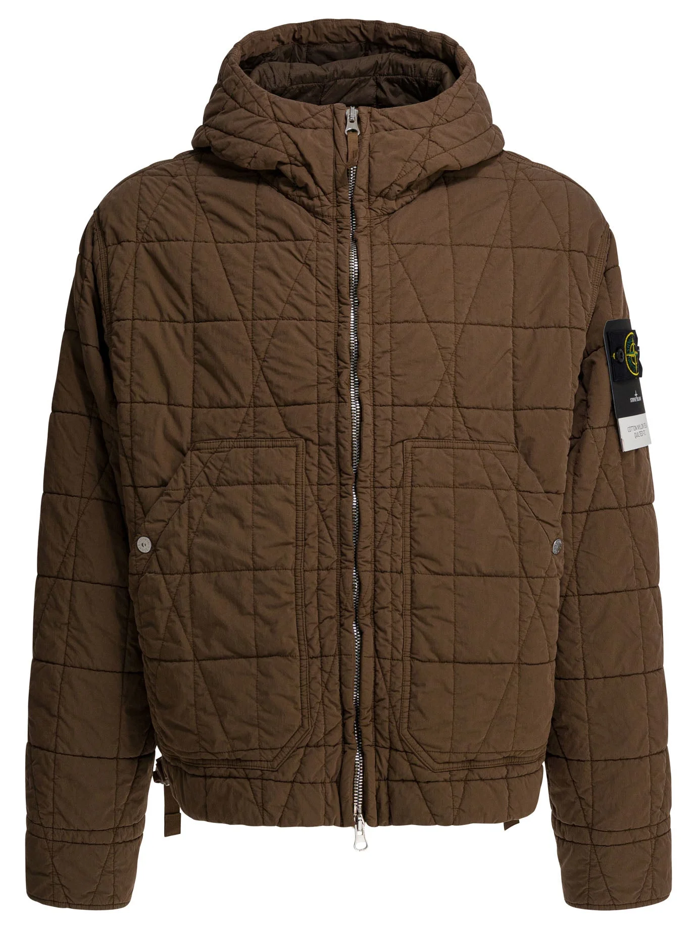 Stone Island Cotton And Nylon Quilted Jacket - 1