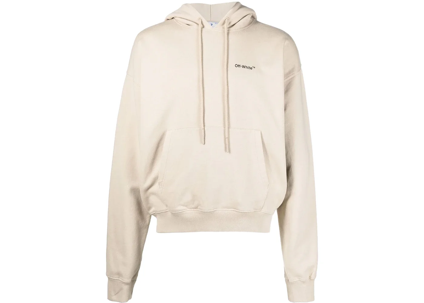 OFF-WHITE Caravaggio Saint Jerome Writing Arrows Oversized Hoodie Beige/Black/White - 1
