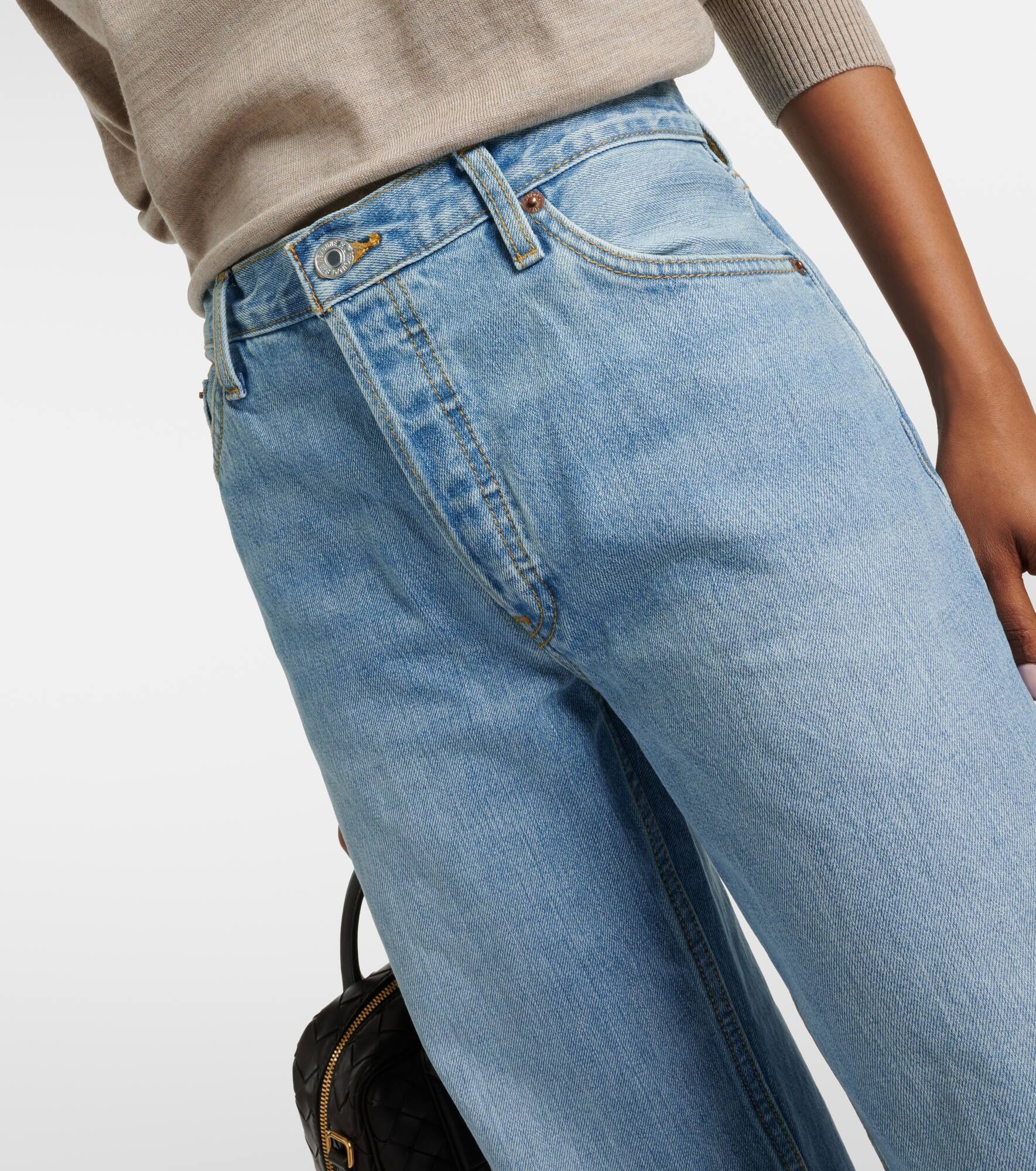 Mid-rise straight jeans - 6