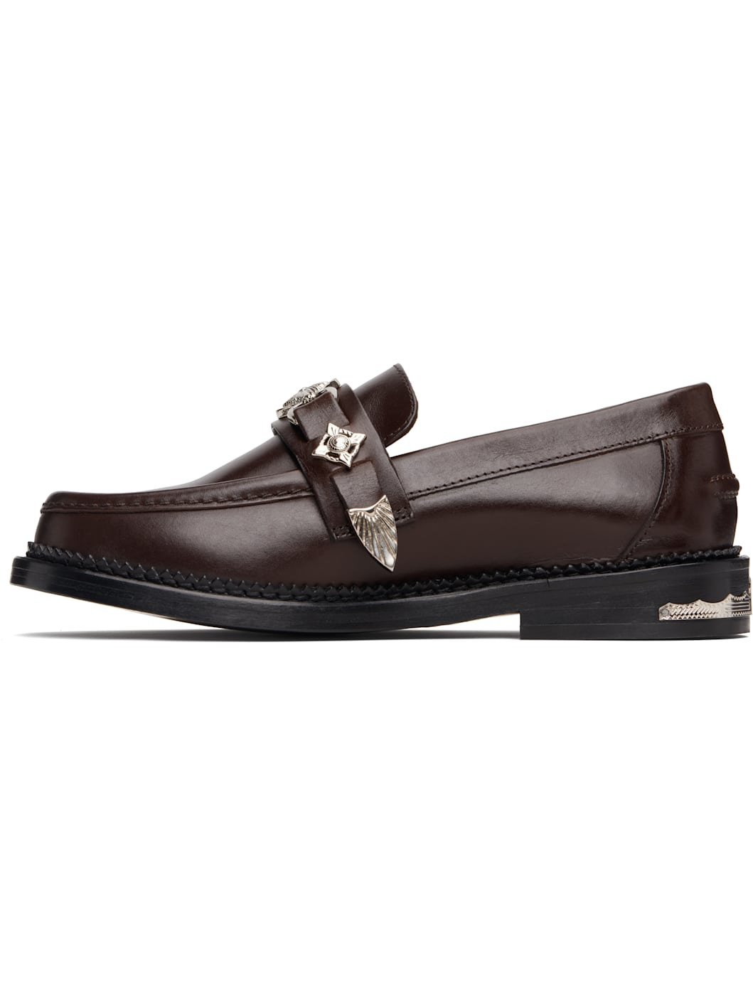 SSENSE Exclusive Brown Detail Loafers - 3
