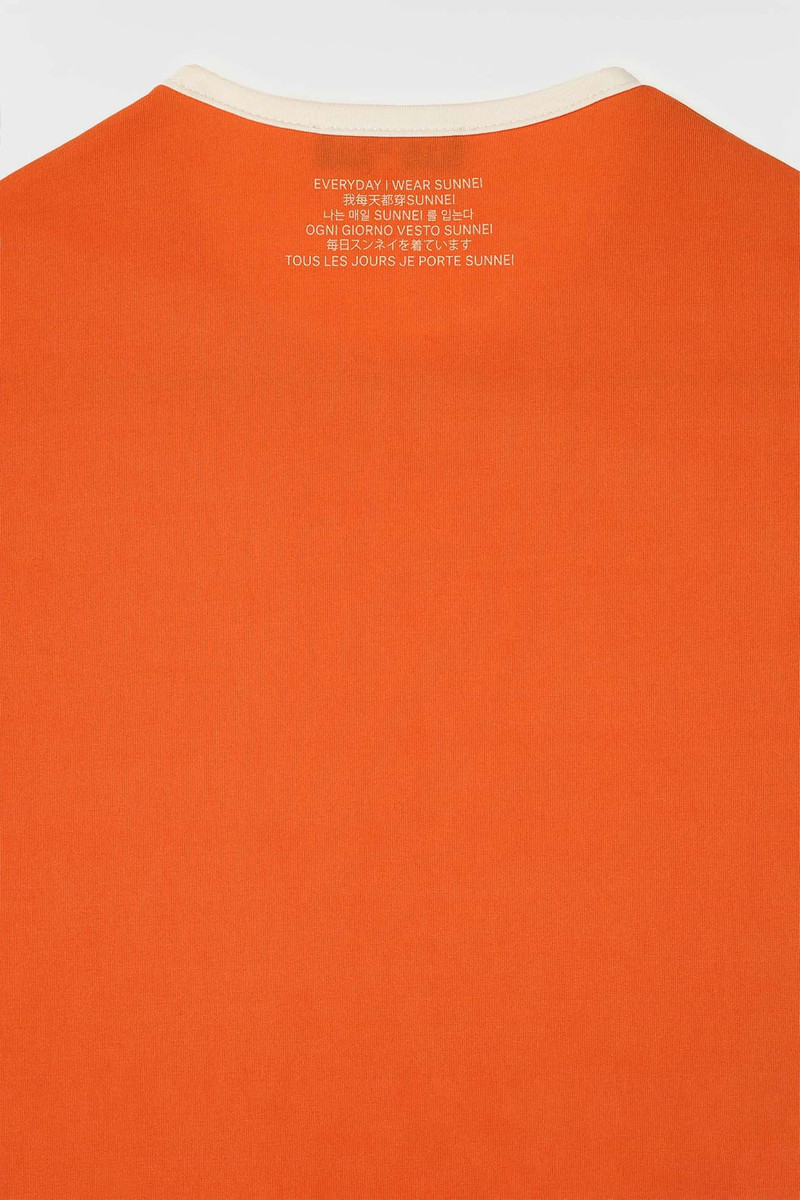 SUNNEI SUPER STRETCH T-SHIRT / bright orange outlook