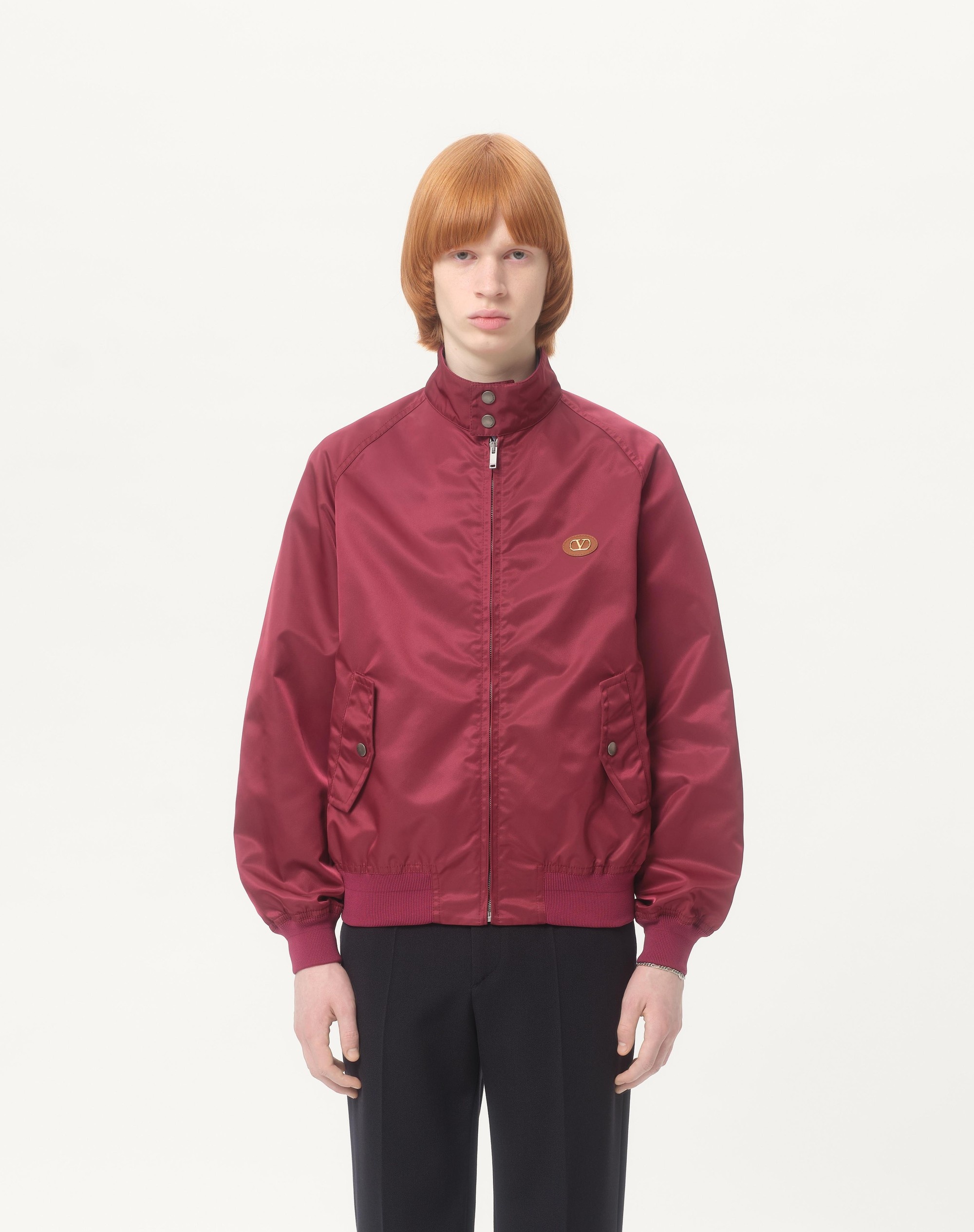 NYLON BLOUSON WITH VLOGO PATCH - 4