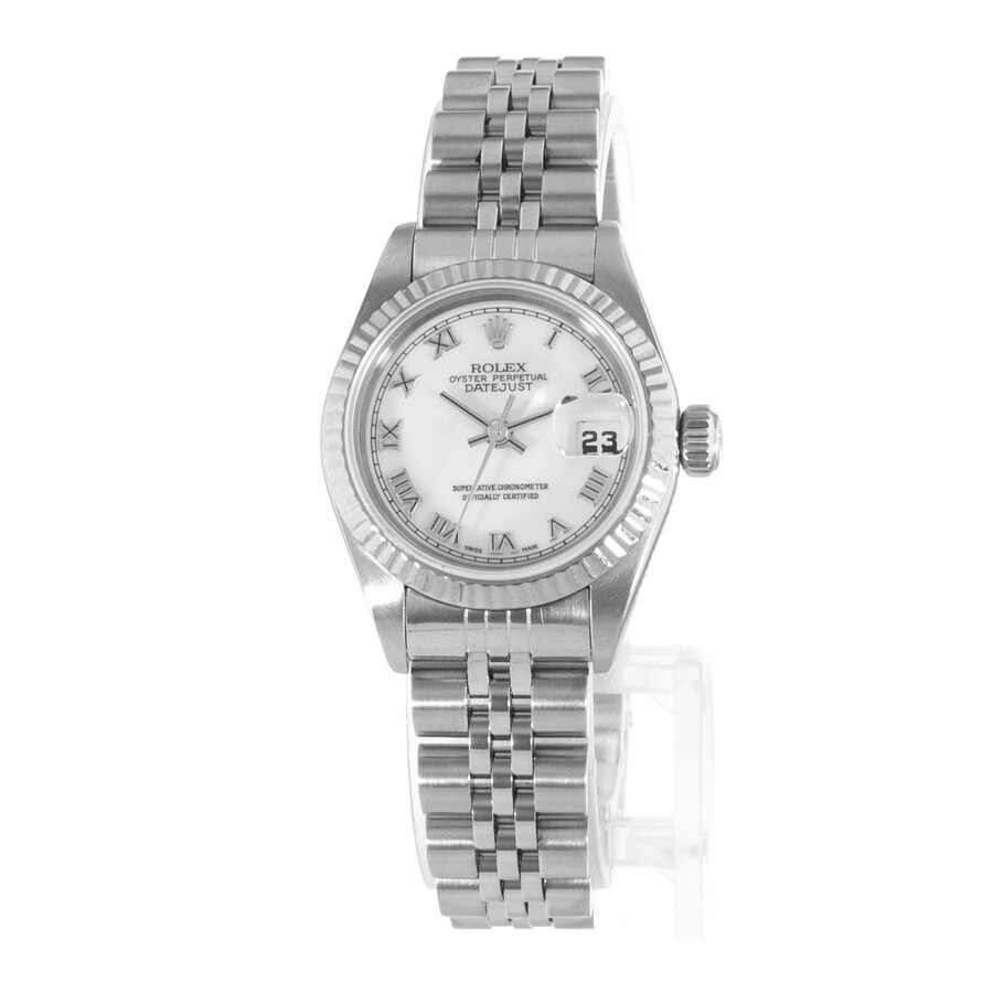 Pre-owned Rolex Datejust 26 Automatic Chronometer White Dial Ladies Watch 69174 WRJ - 4