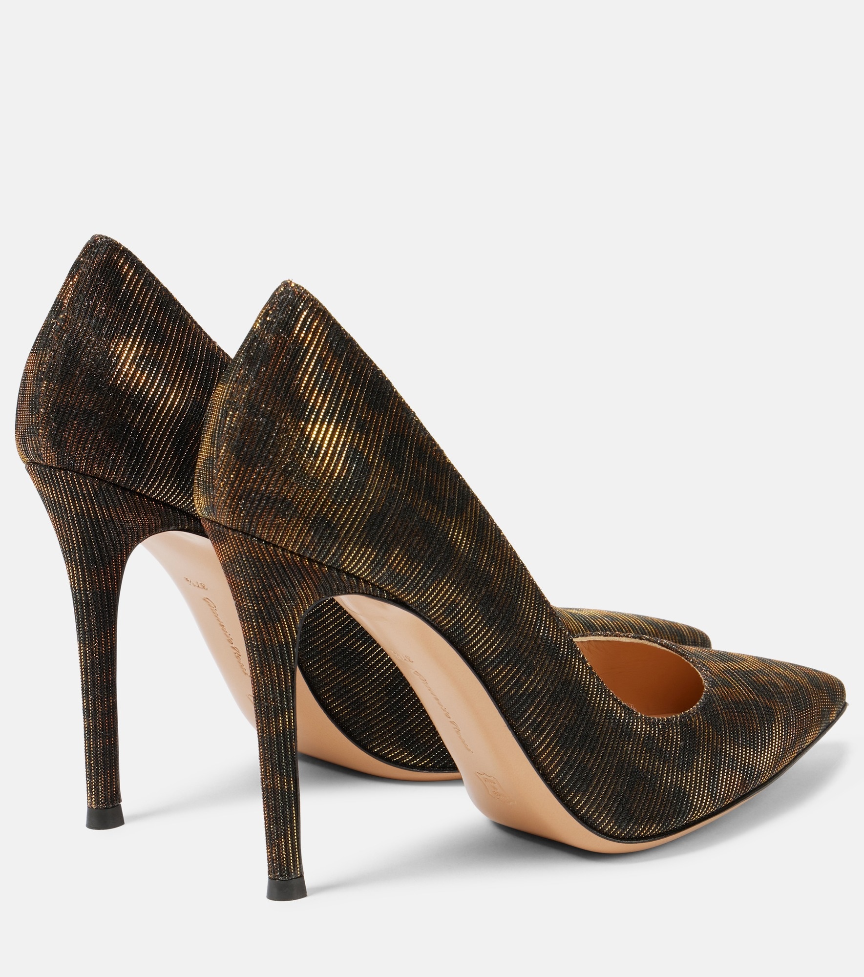 Gianvito 105 leopard-print pumps - 3