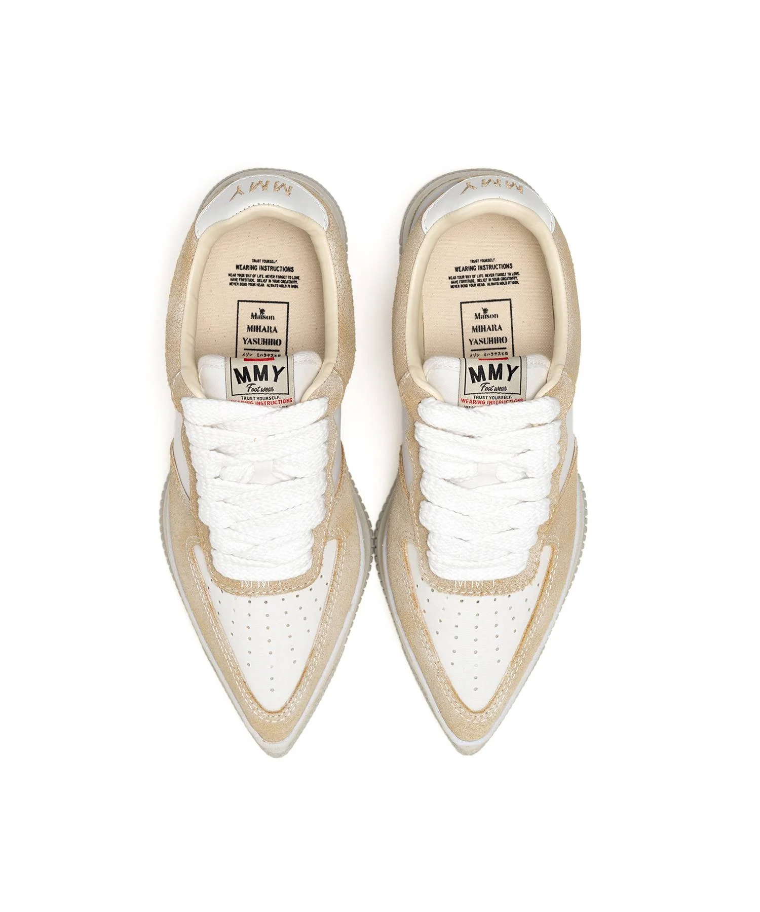"ROSY" OG Sole Mix Material Low-top Sneaker - 1