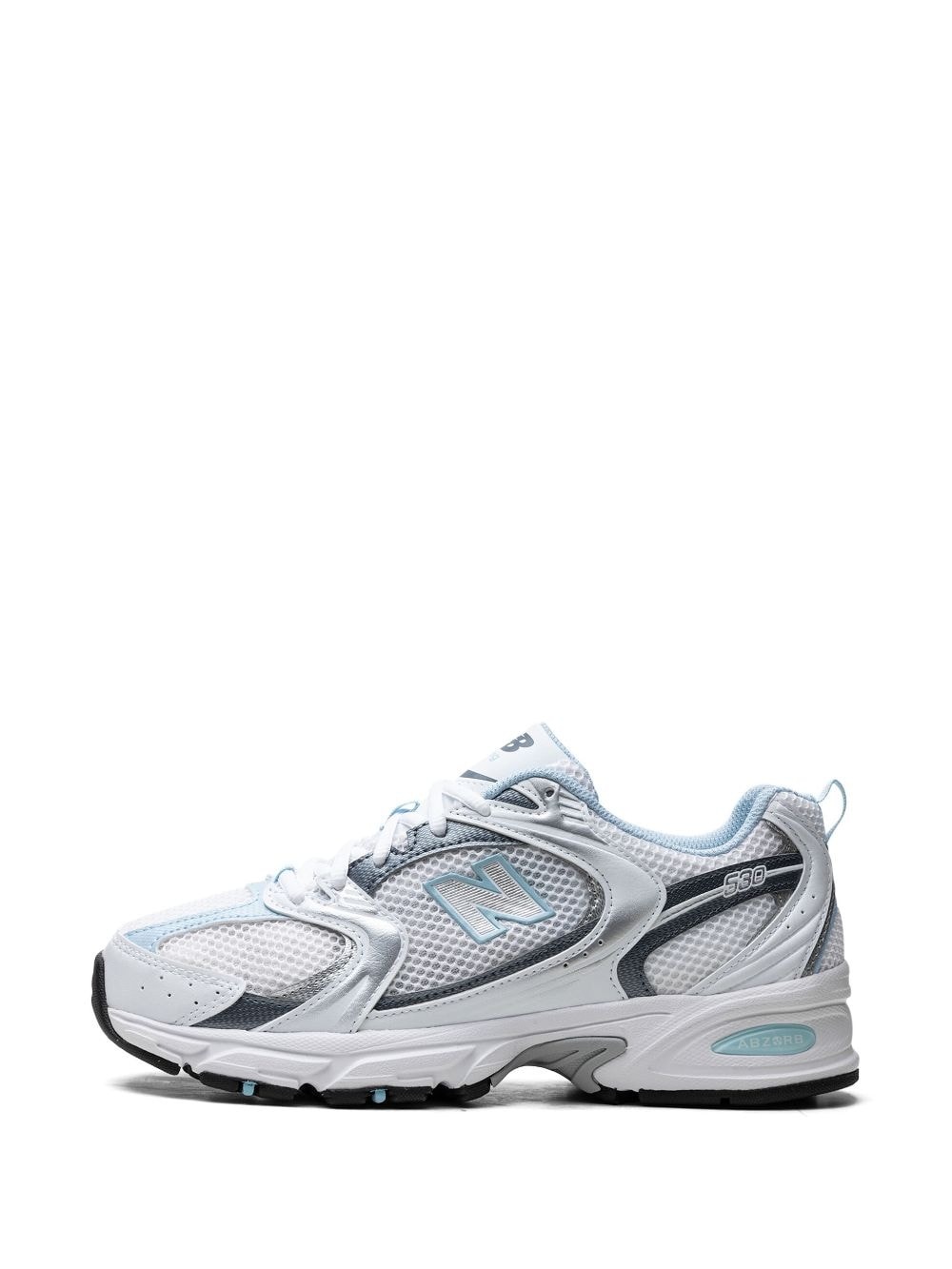 530 "White/Dark Arctic Grey/Light Chrome Blue" sneakers - 5