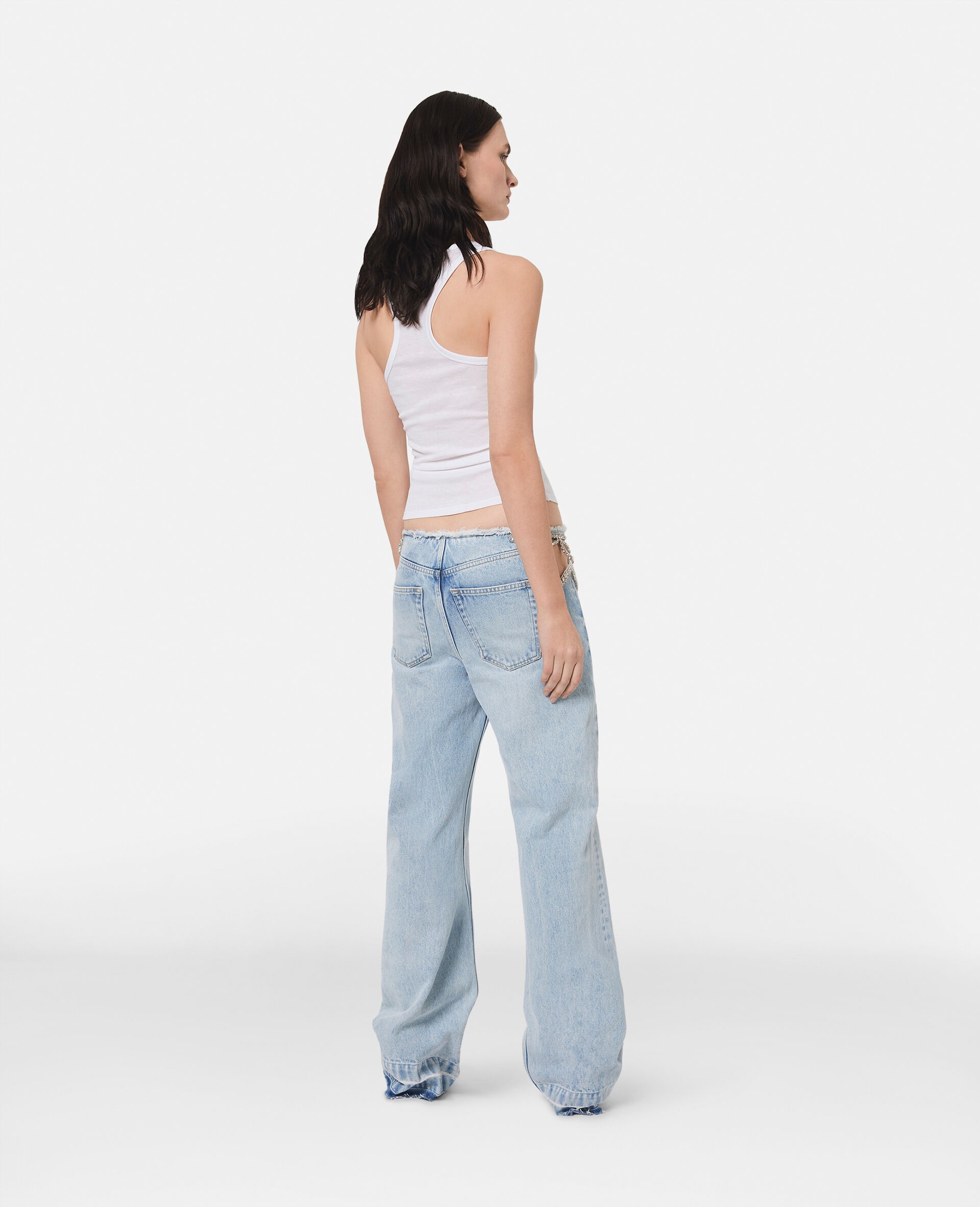 Diamanté Star Wide Leg Jeans - 4