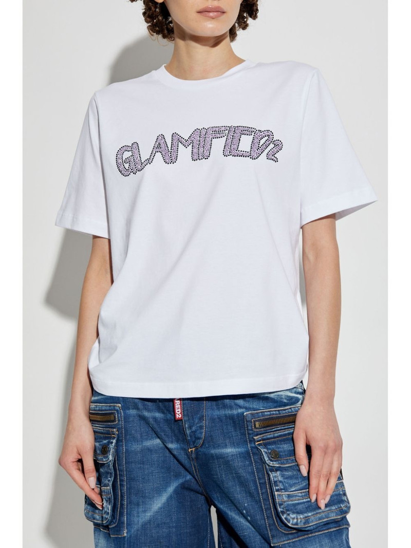 rhinestone-embellished T-shirt 3