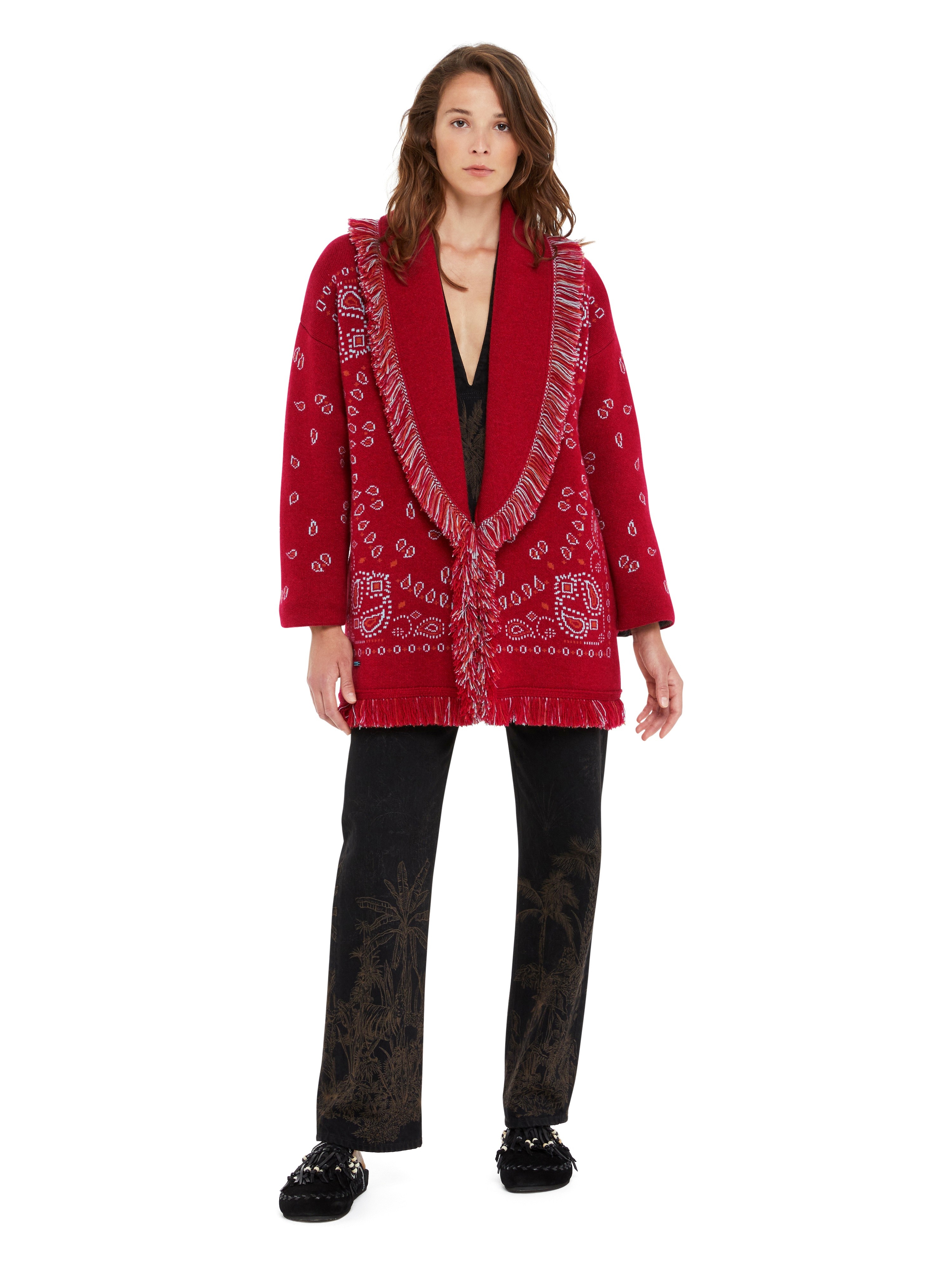 Bandana Jacquard Cardigan - 4