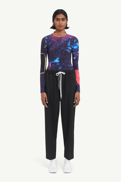 MM6 Maison Margiela Drawstring tailored trousers outlook