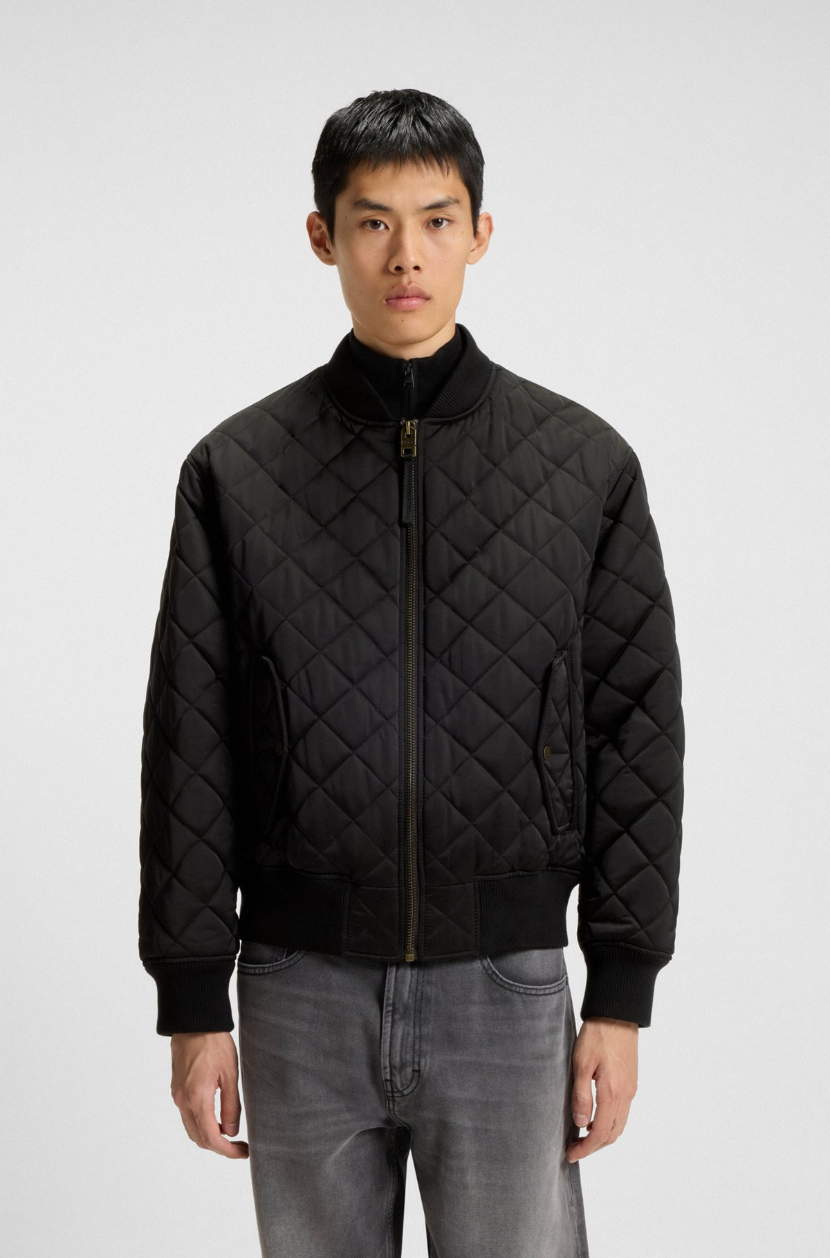 WATER-REPELLENT JACKET IN QUILTED SATIN - 2