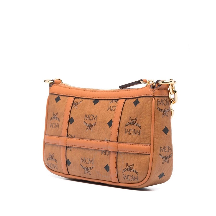 MCM Ladies Delmy Shoulder Bag in Cognac Visetos - 2