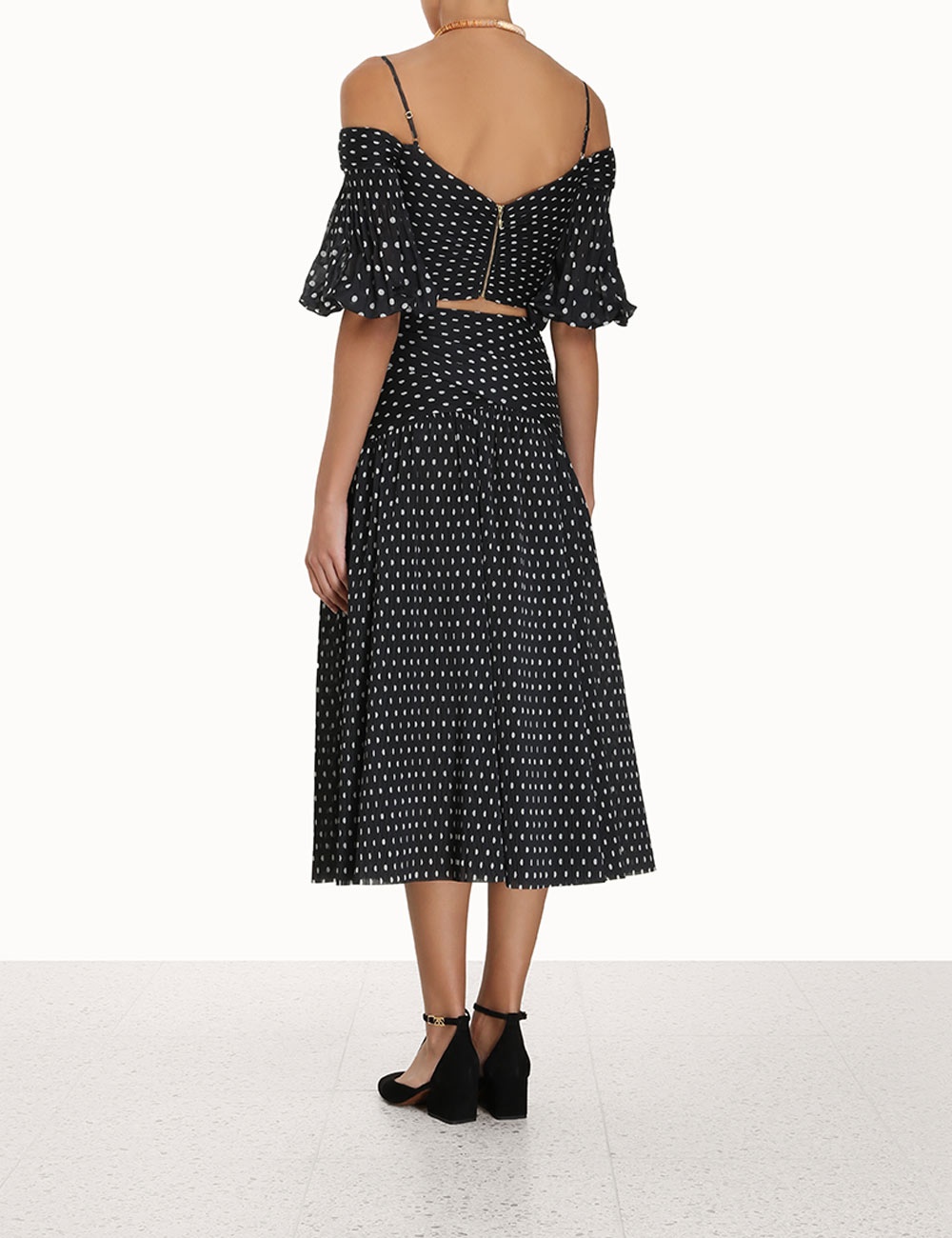 PLEATED MIDI SKIRT - 4