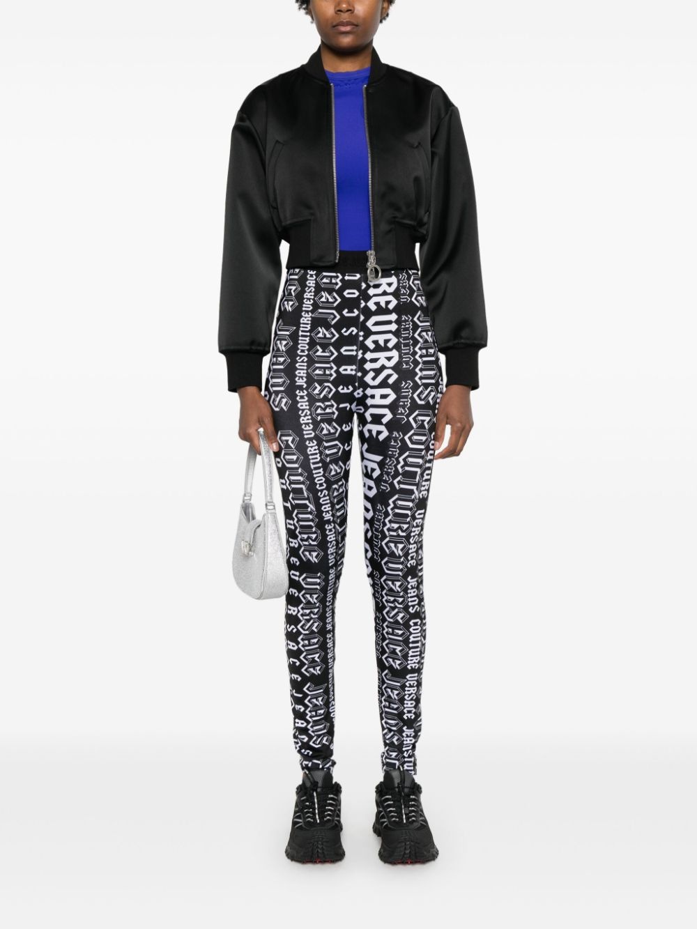 logo-print leggings - 2