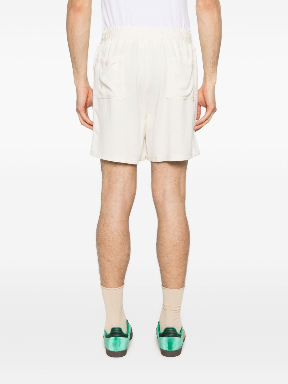 knitted-panel shorts - 4