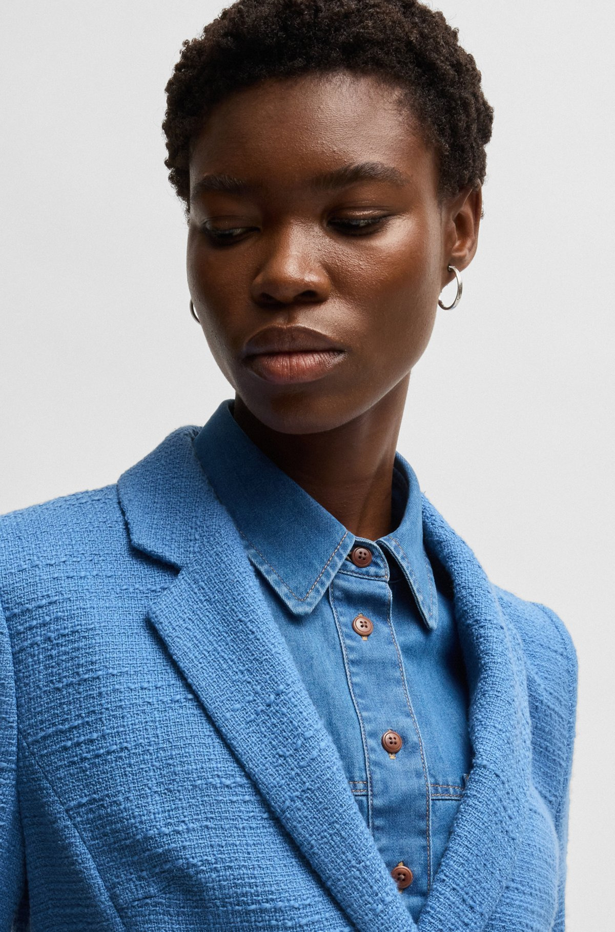 SLIM-FIT BLAZER IN TWEED - 5