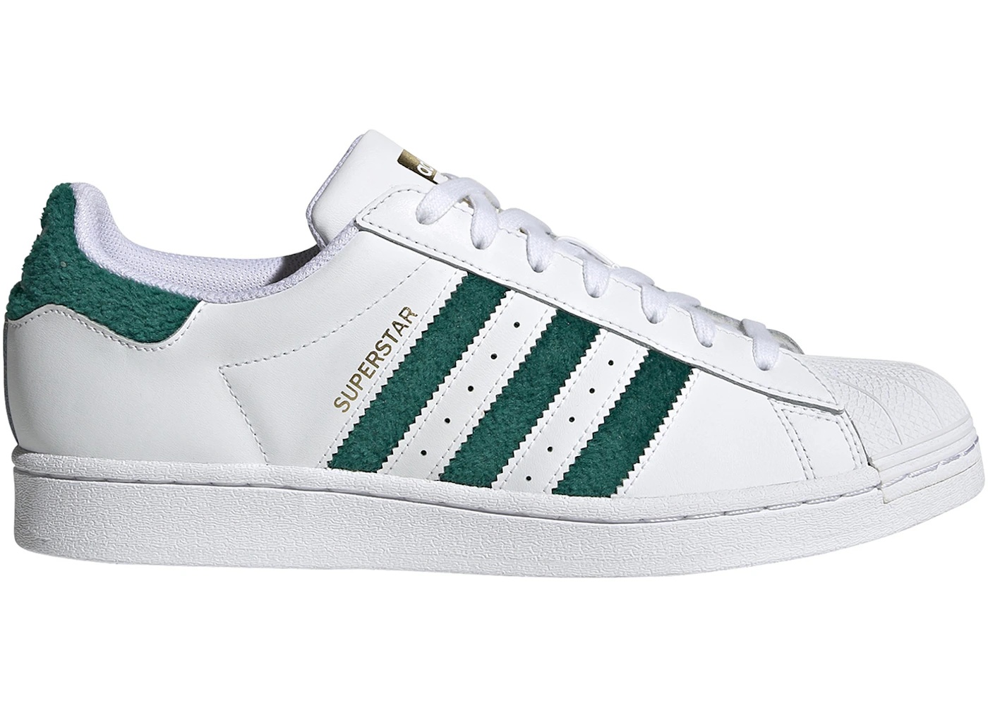 adidas Superstar Chenille Stripes Cloud White Green - 1