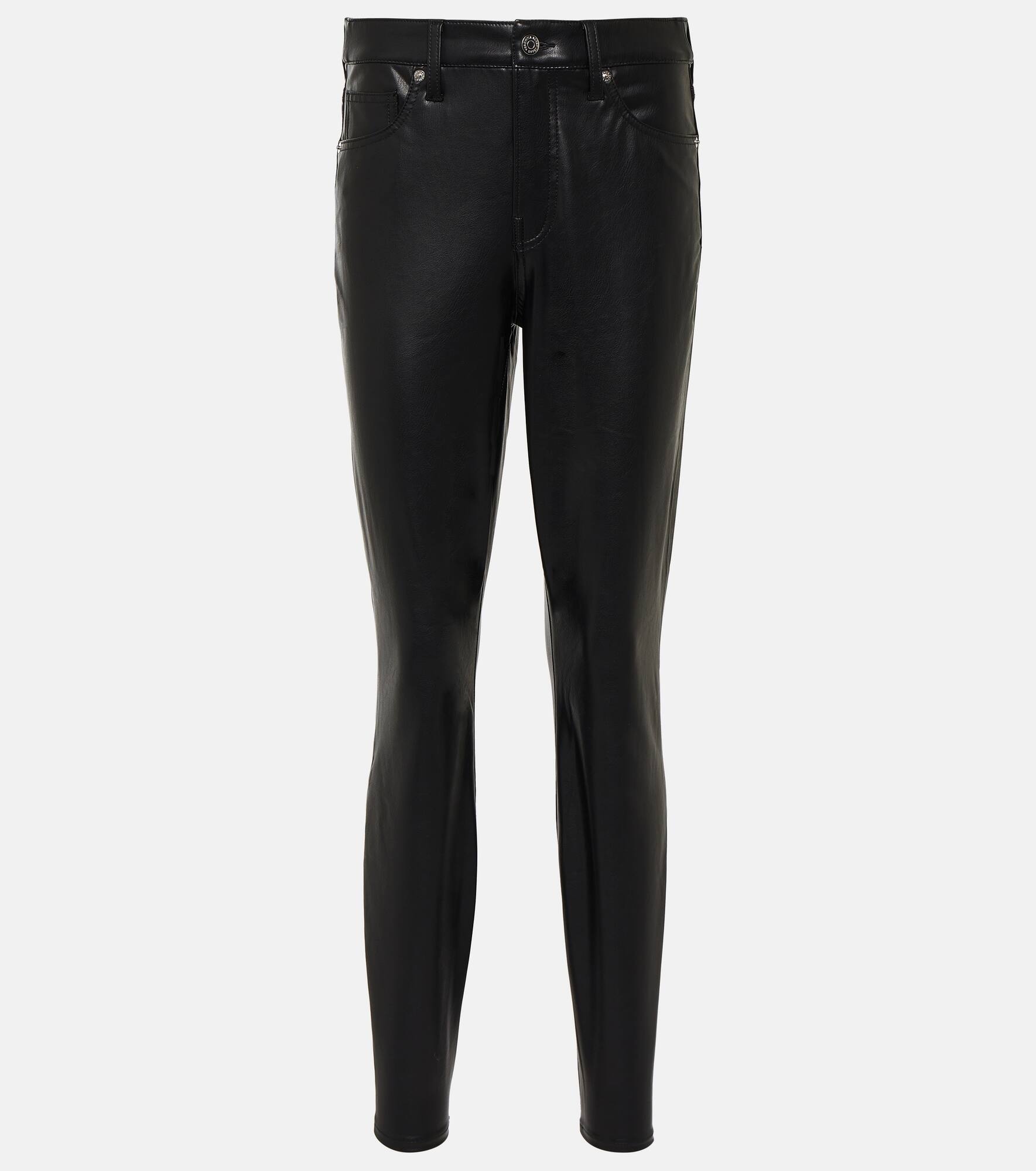 Debbie faux leather slim pants - 1