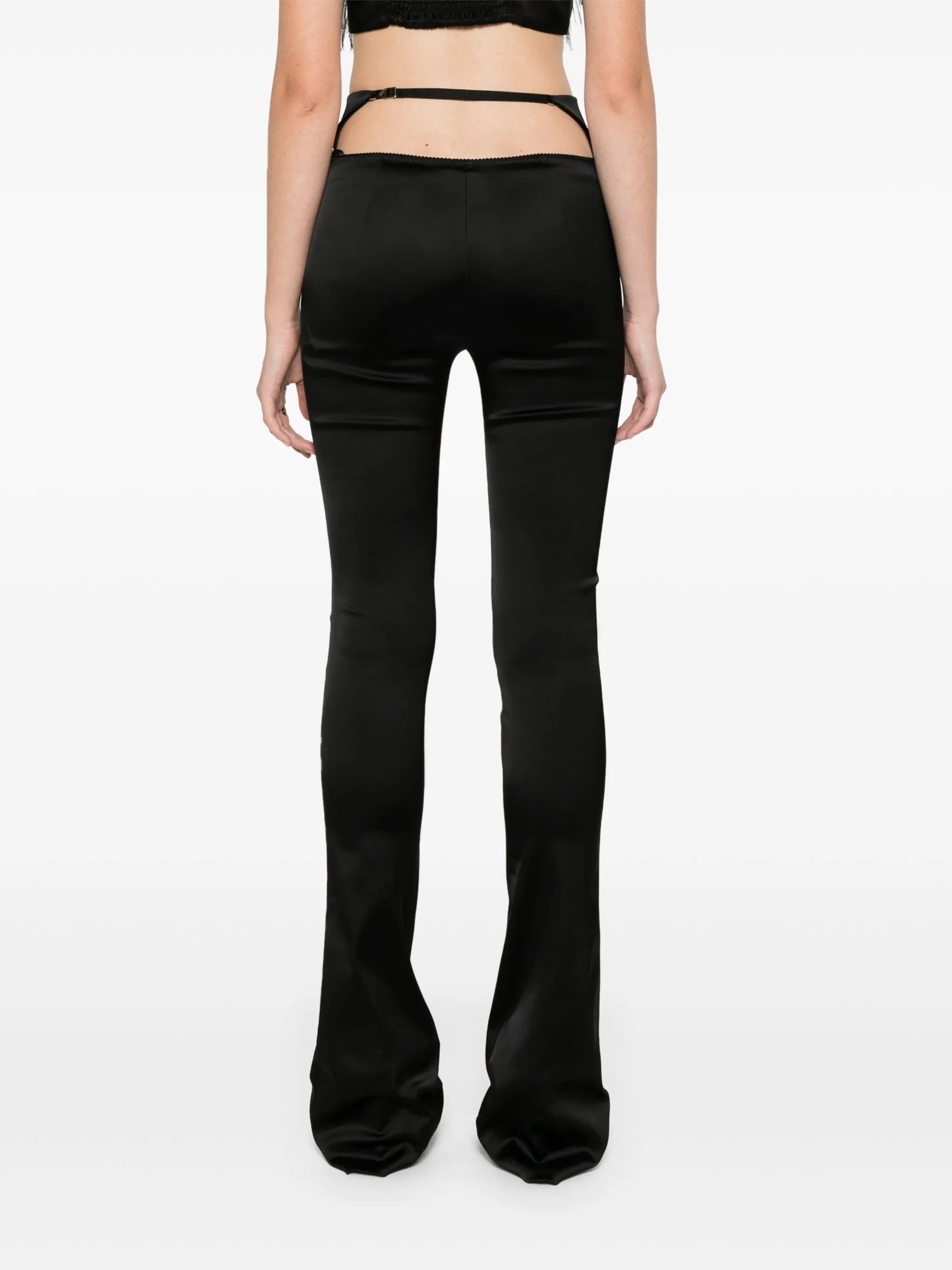 Cut-out Flared Trousers - 3