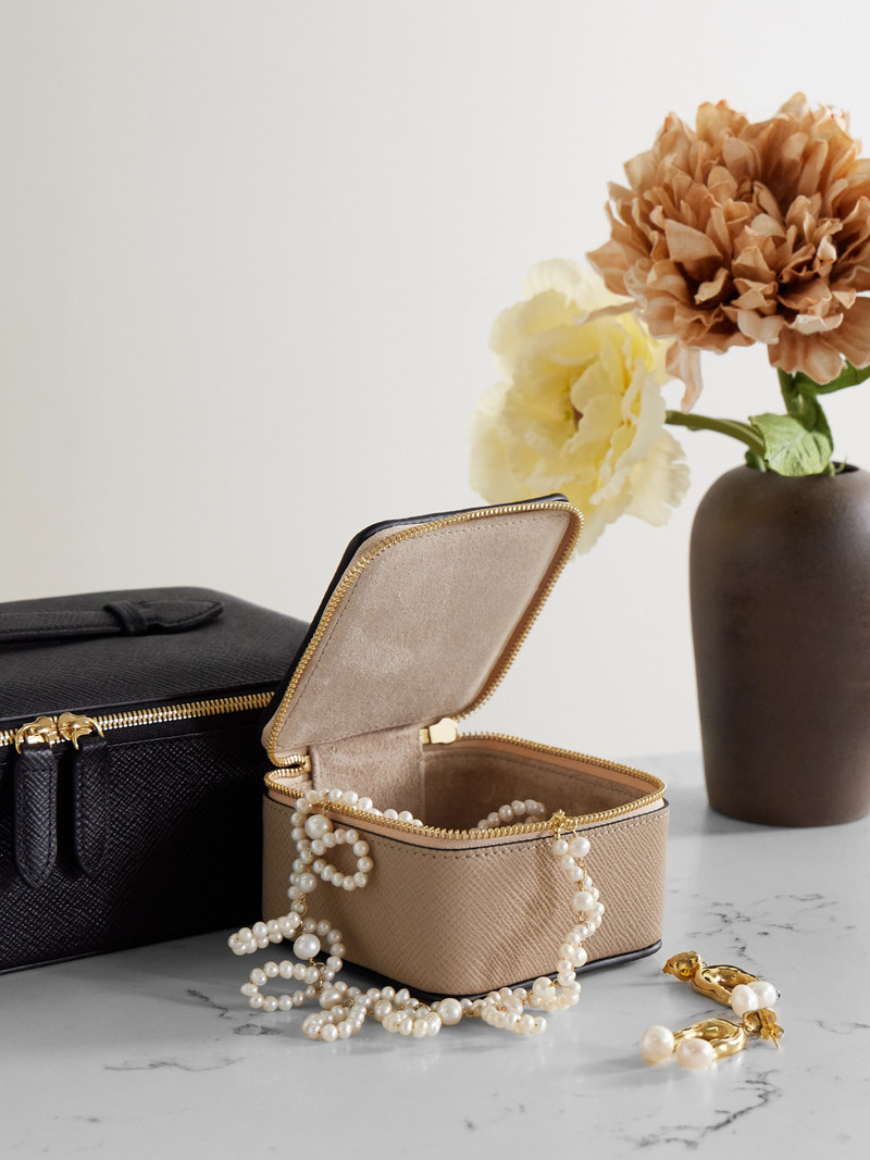 Smythson Panama Textured-leather Trinket Case outlook