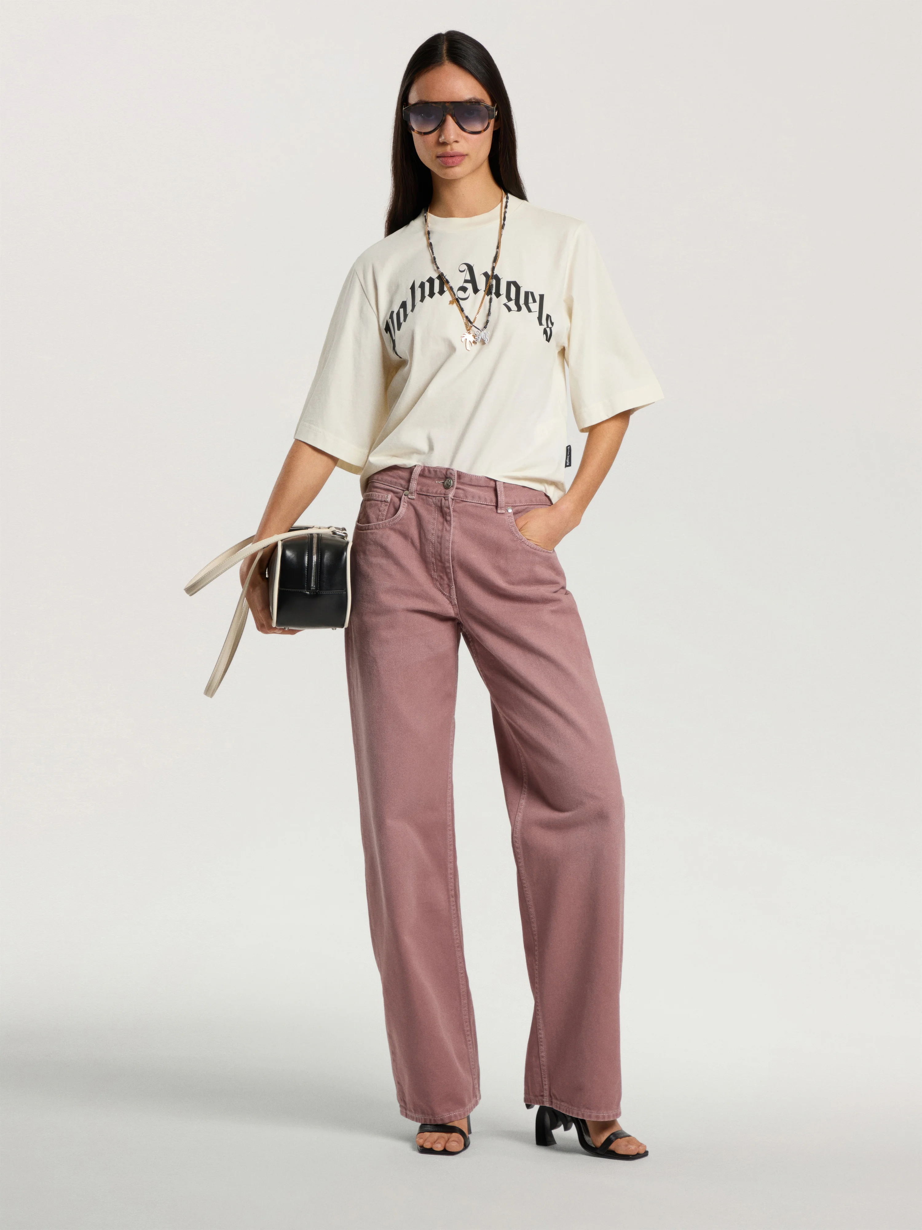 Curved Logo Boxy T-Shirt - 1