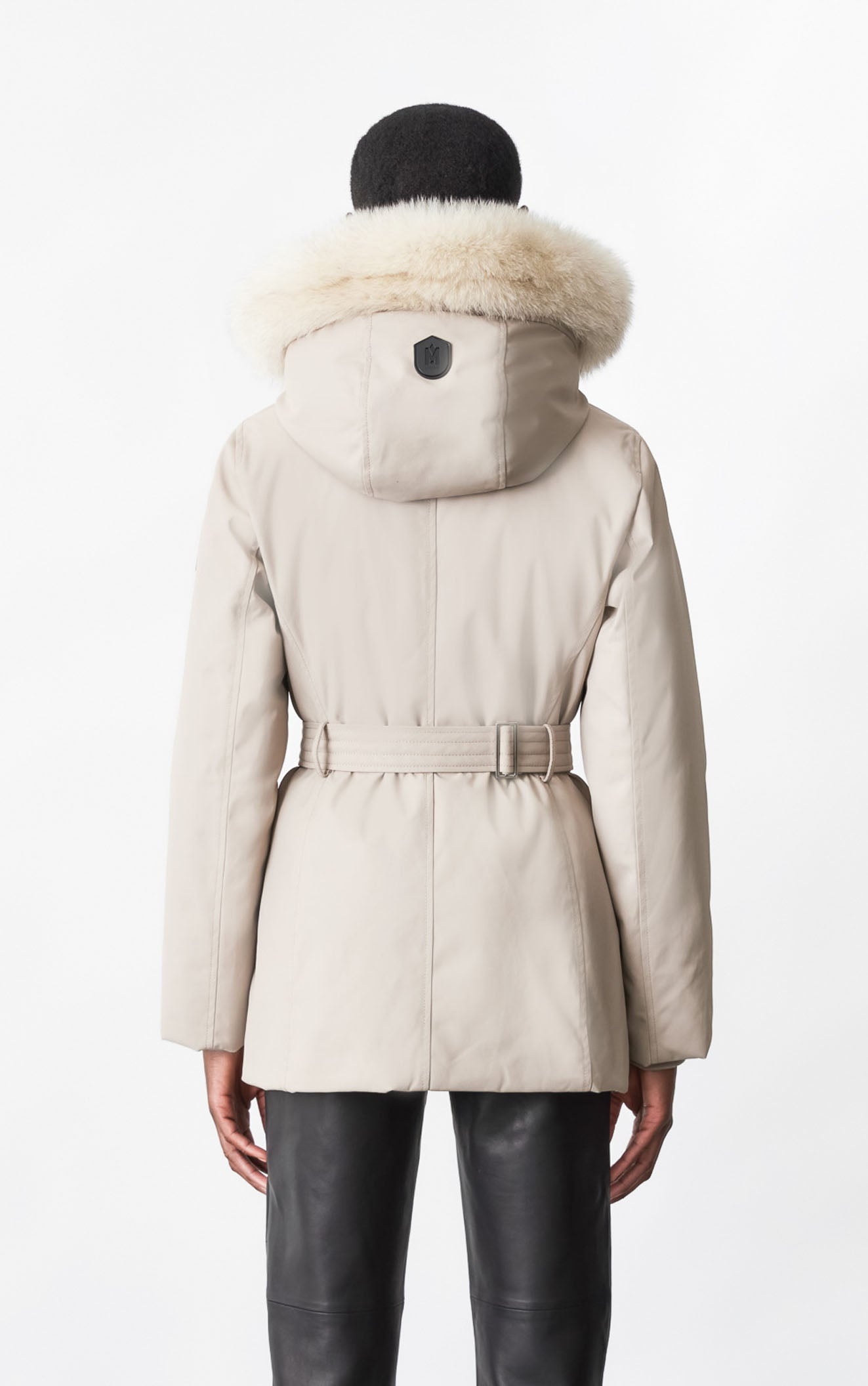 JENI 2-in-1 down parka with removable bib and natural fur - 4