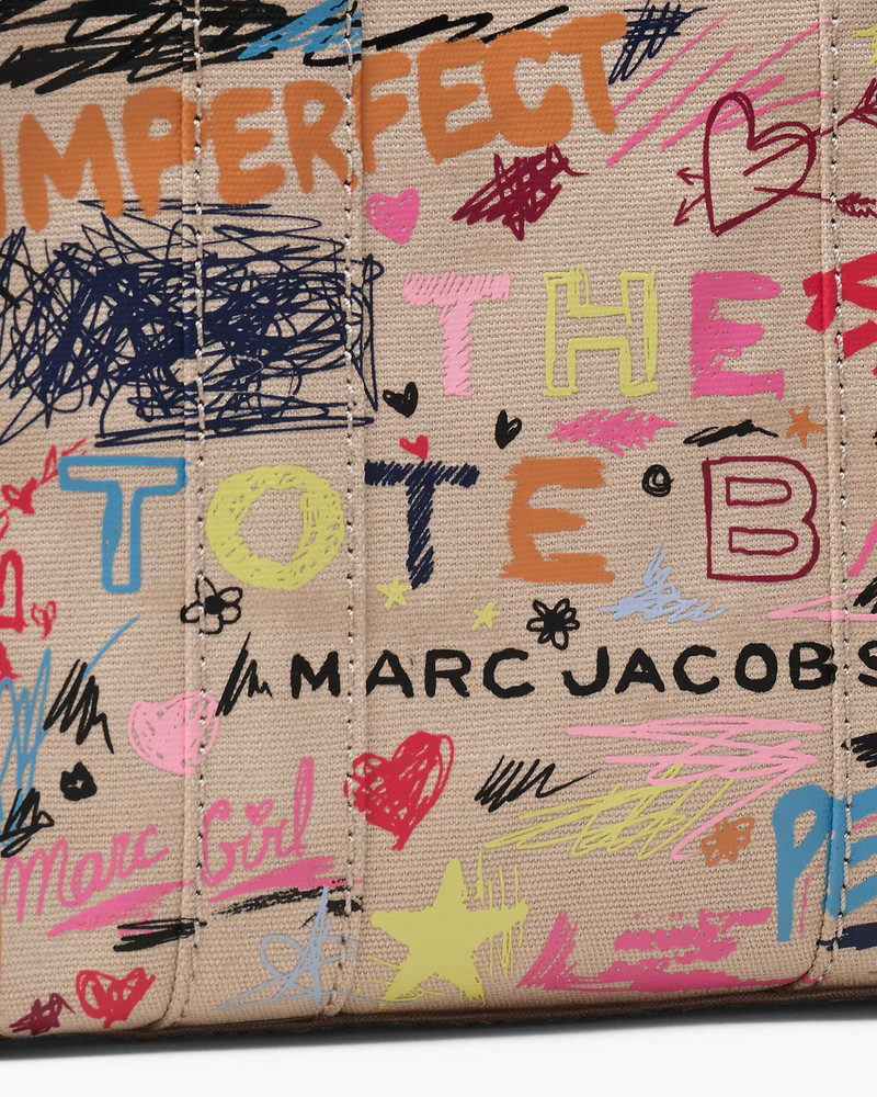 THE PUNK SCRIBBLE CANVAS SMALL TOTE BAG 4