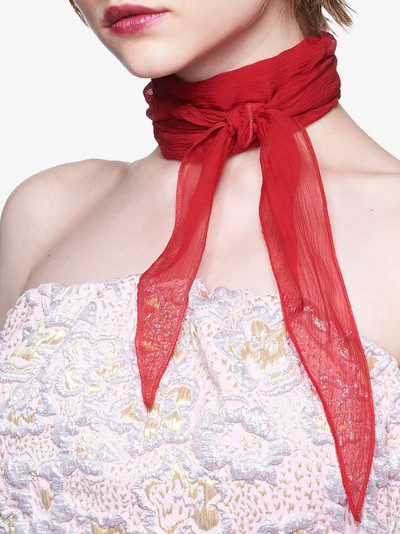 Miu Miu basic chiffon scarf outlook