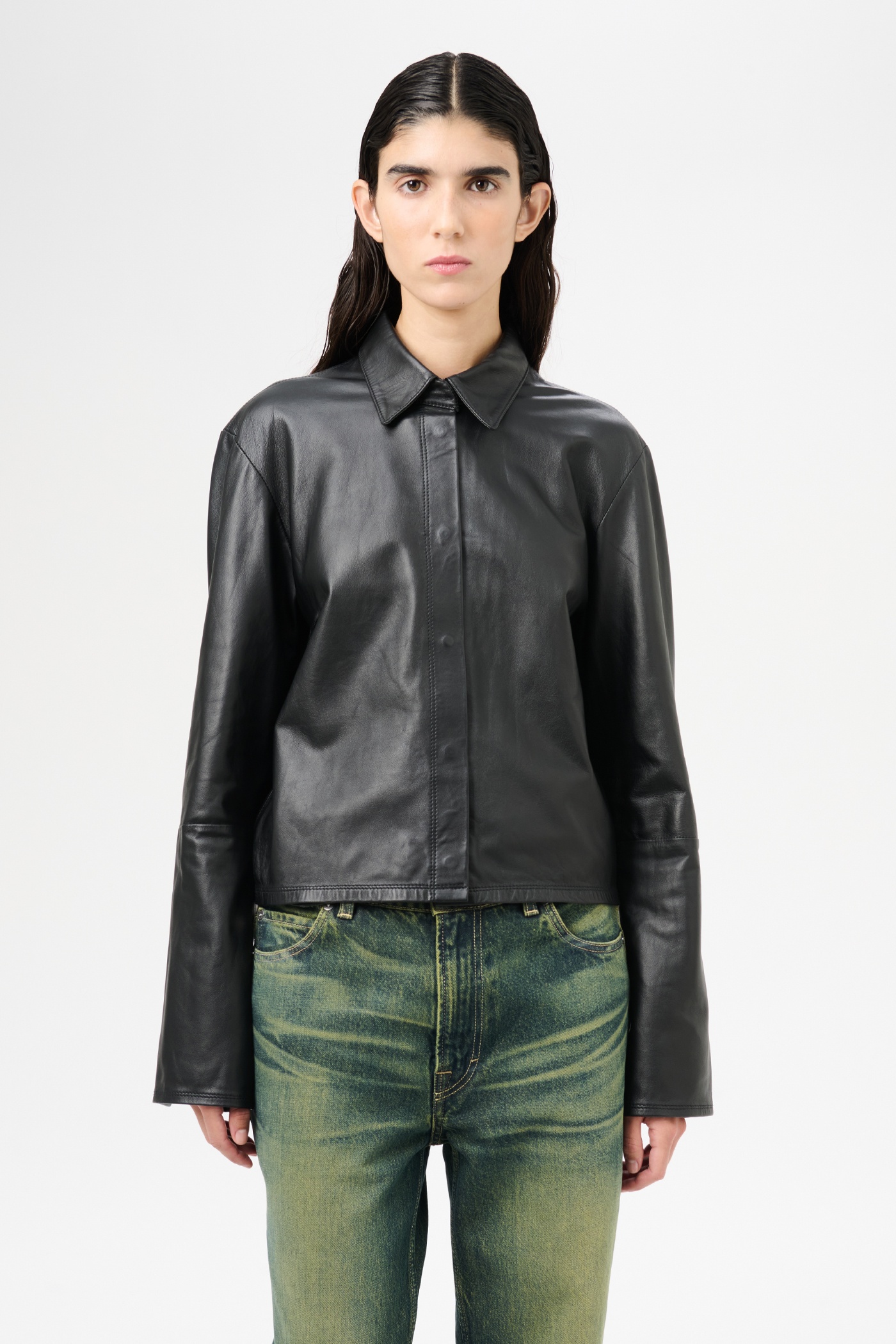 Auto Shirt Black Leather - 3