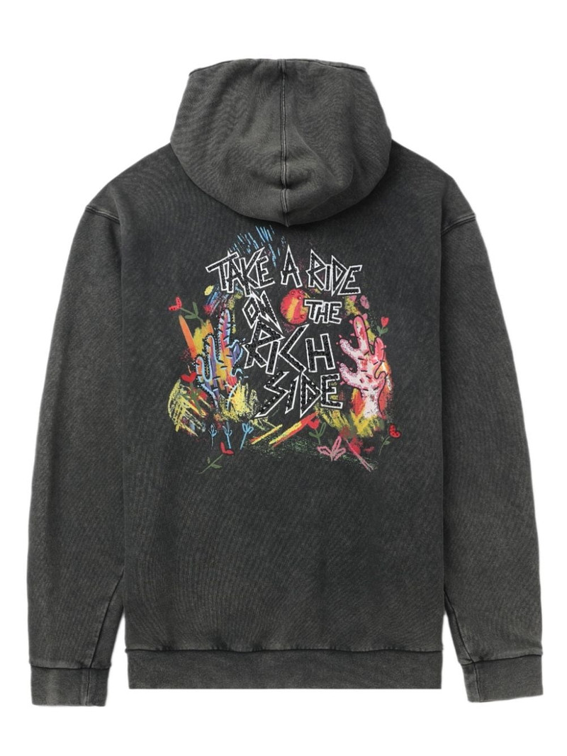 graphic-print cotton hoodie 6