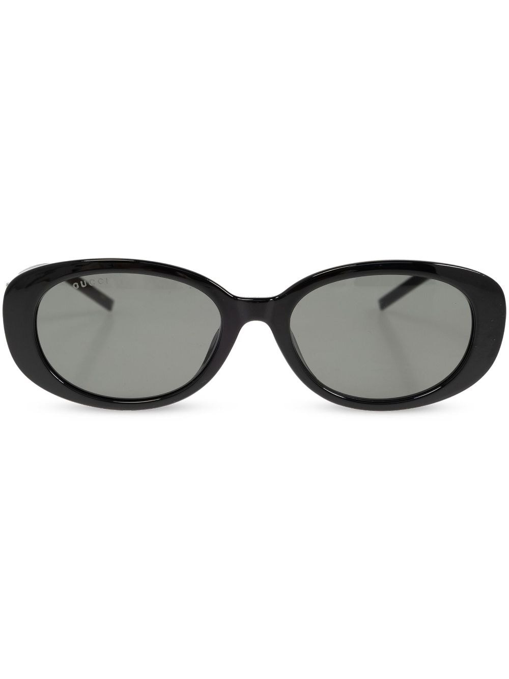 oval-frame sunglasses - 1