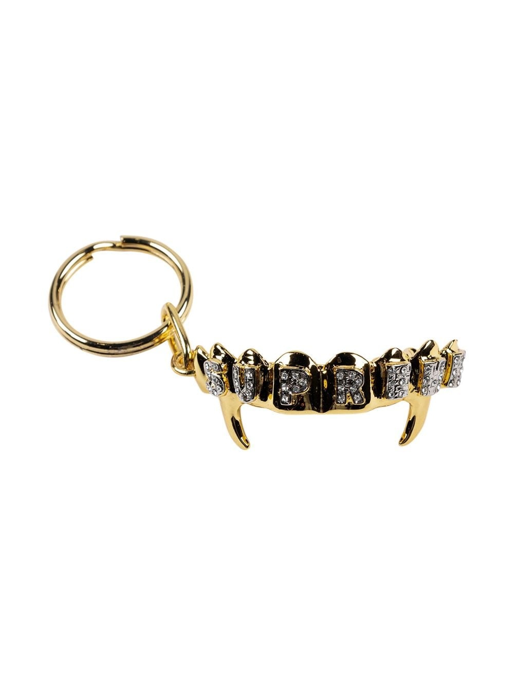 Fronts rhinestone-logo keychain - 1