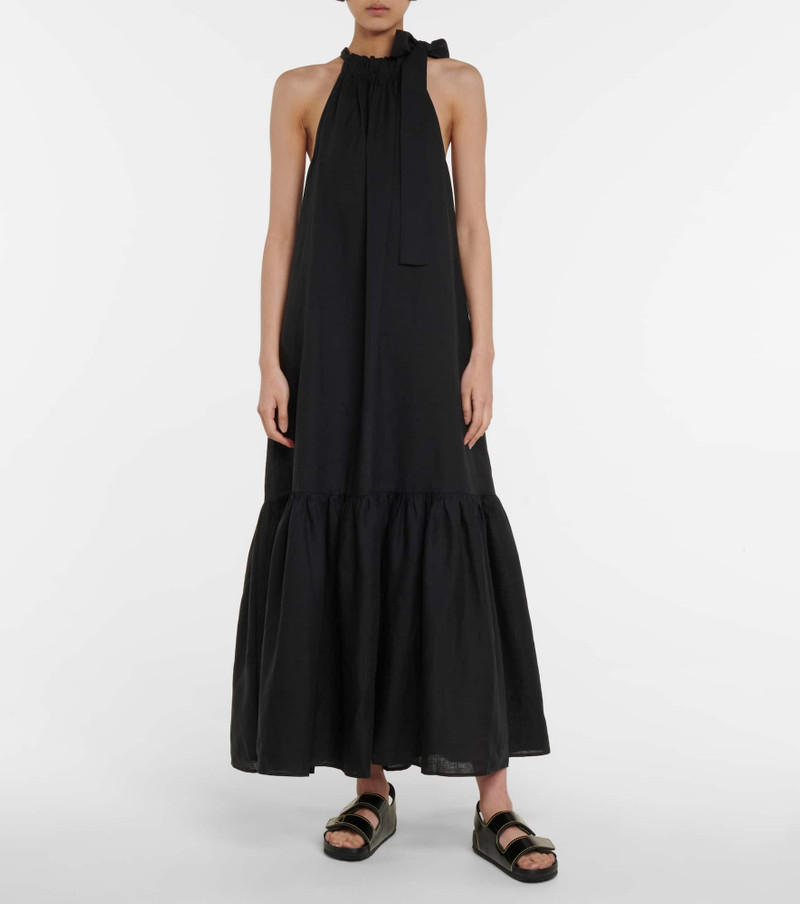 ASCENO Ibiza linen maxi dress outlook