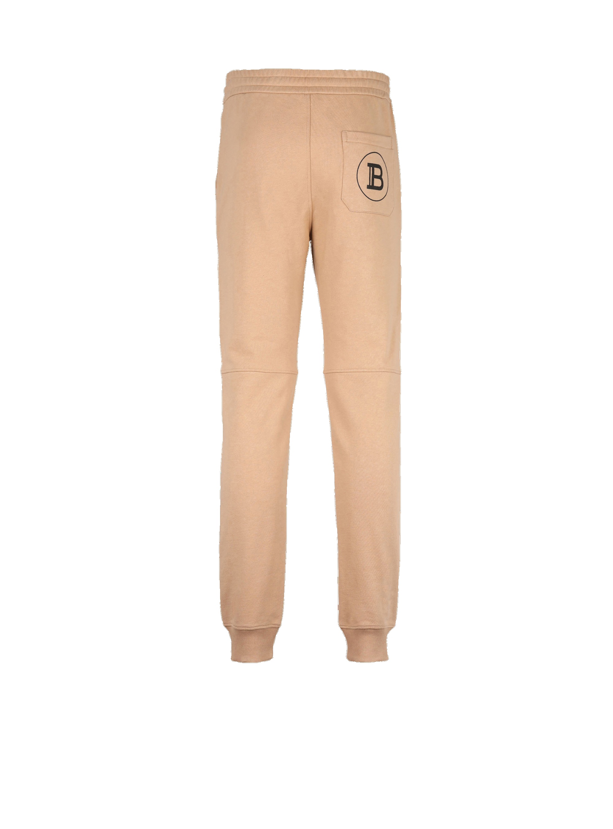 Eco-designed cotton sweatpants with black Balmain logo print - 1