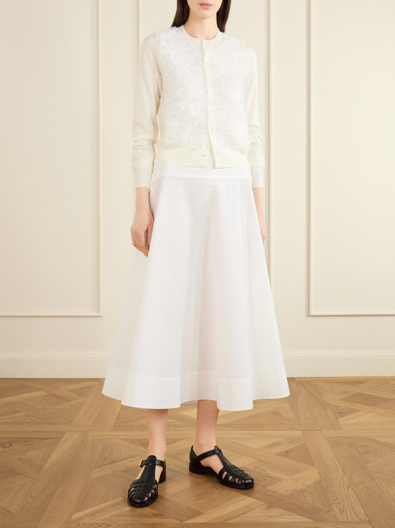 Comme des Garçons GIRL Organza-trimmed Wool Cardigan outlook