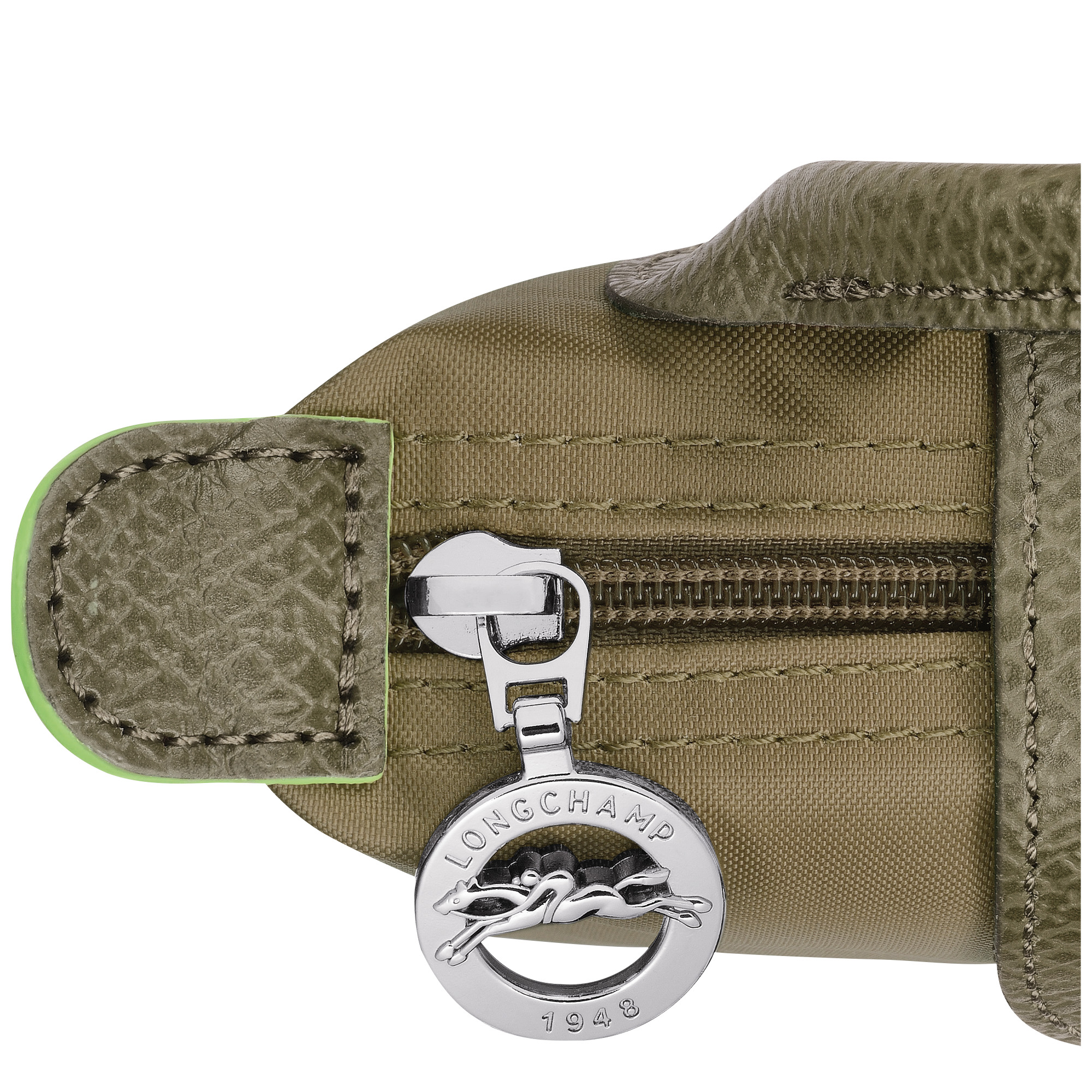 Le Pliage Green Pouch with handle Artichoke - Recycled canvas - 3