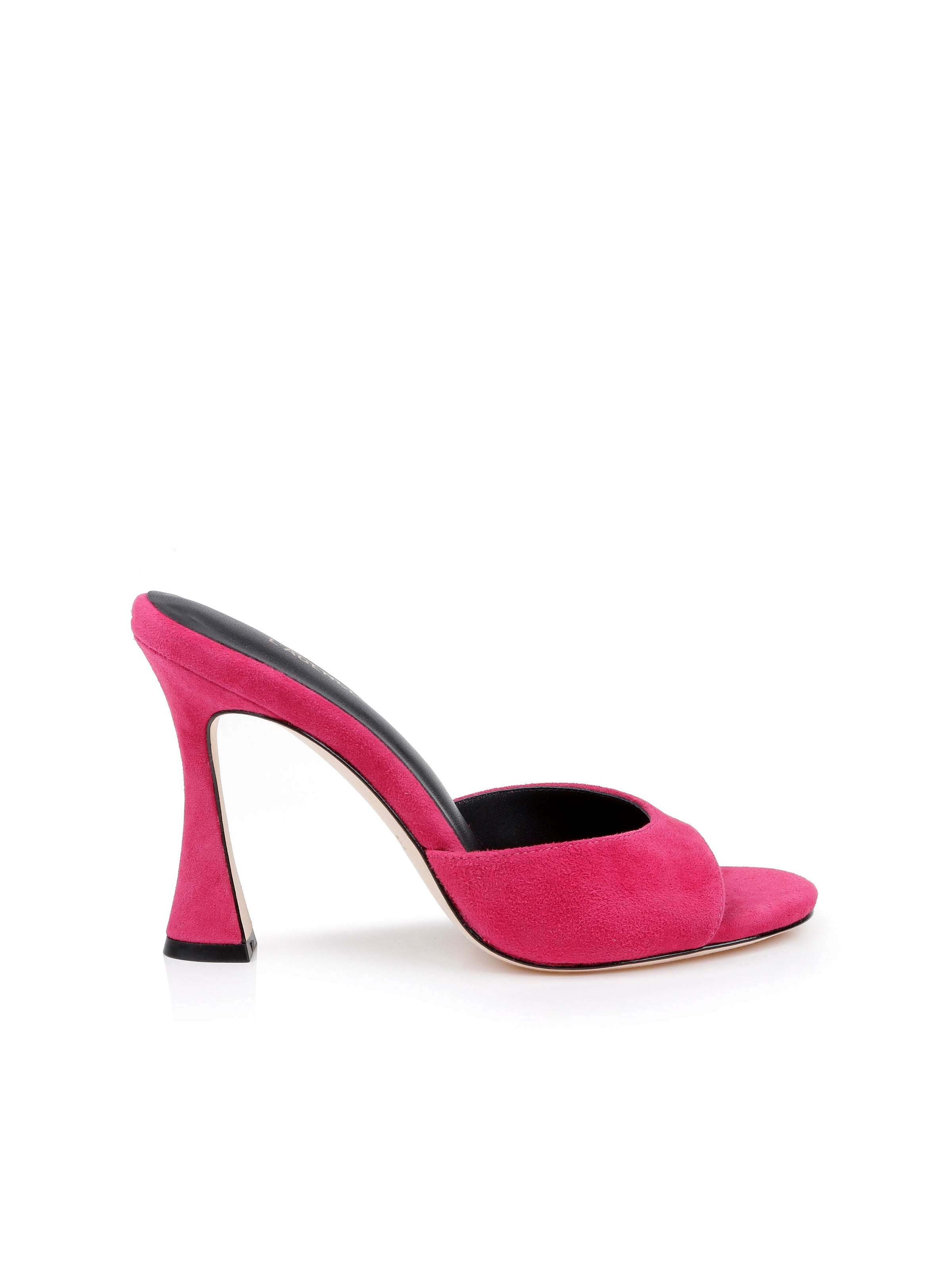 Avery Suede Peep-Toe Mule - 4