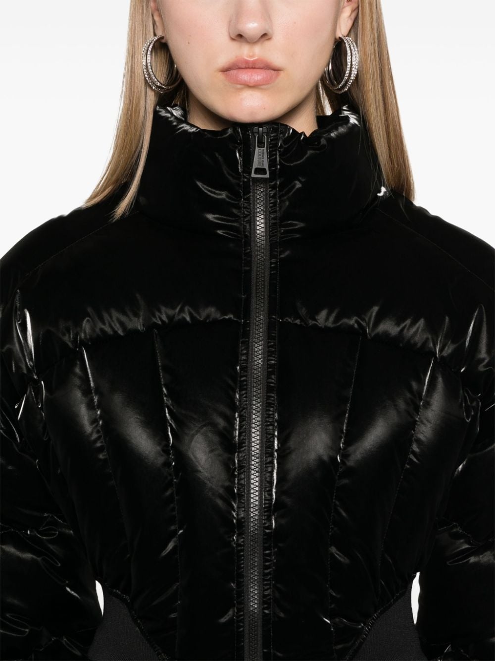 laminated puffer jacket - 5