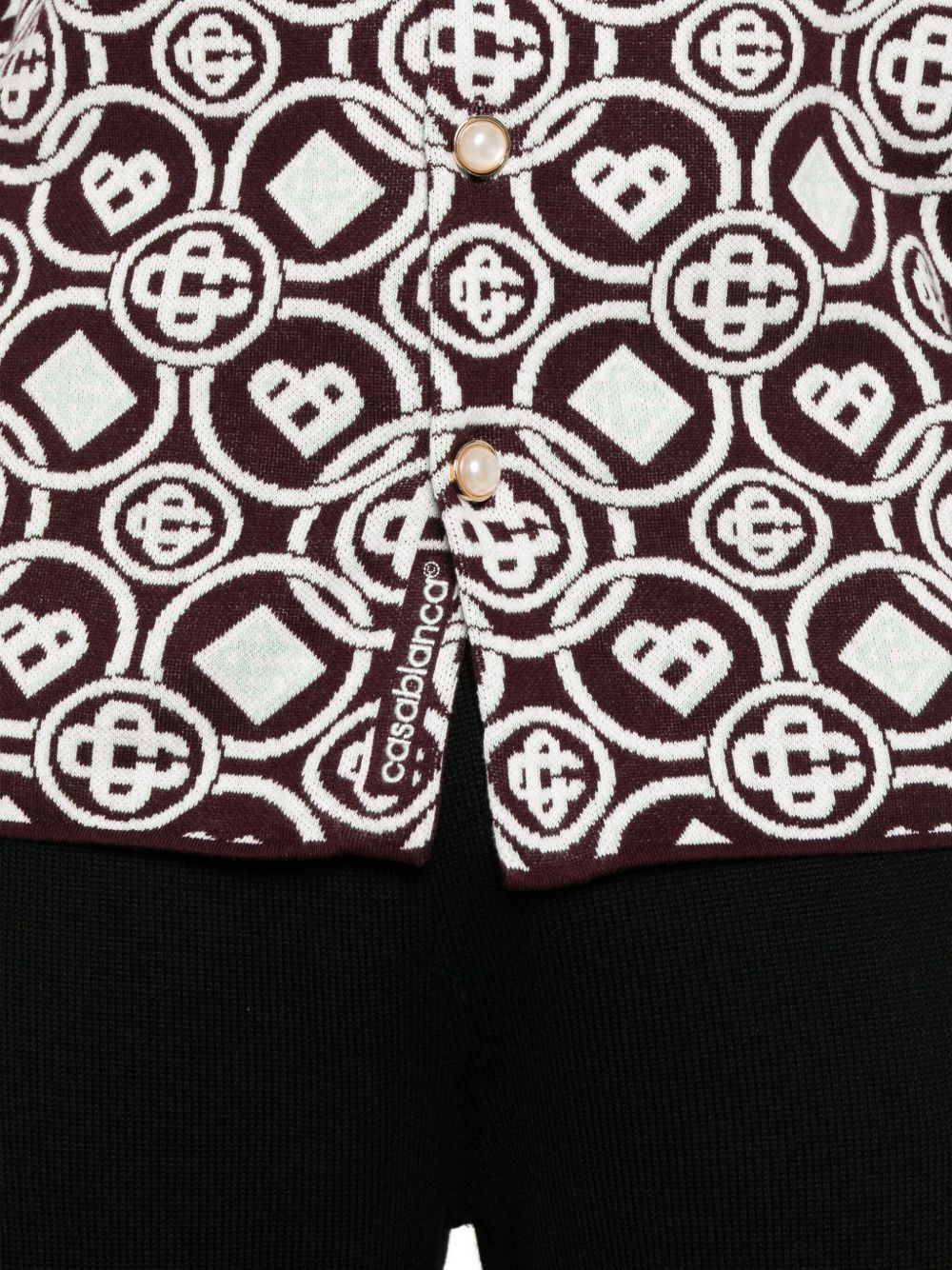 monogram button shirt - 5