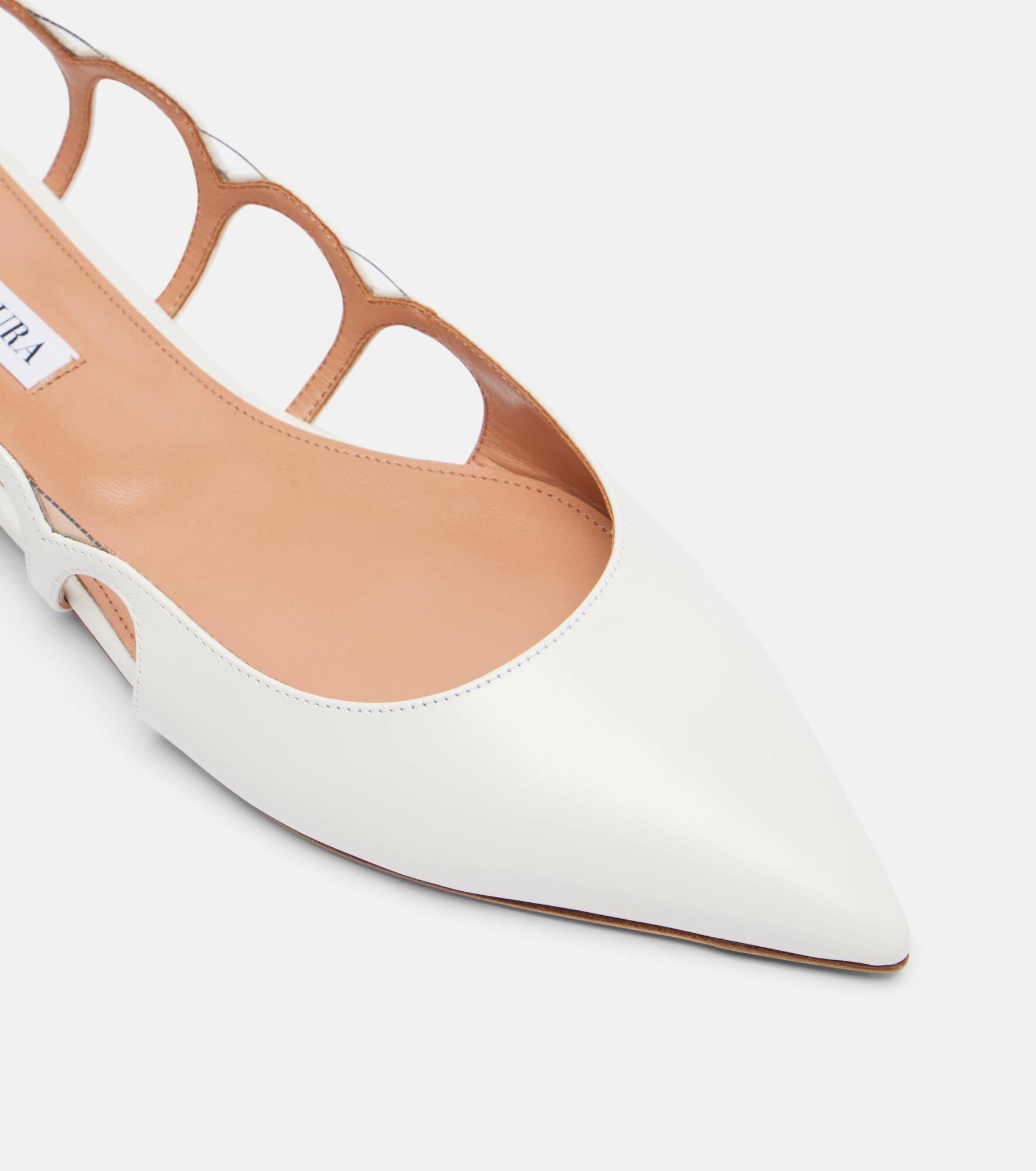 Endless Love leather slingback flats - 5