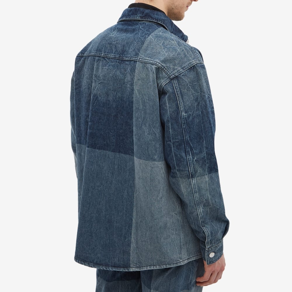 032c Panel Detail Denim Overshirt - 4