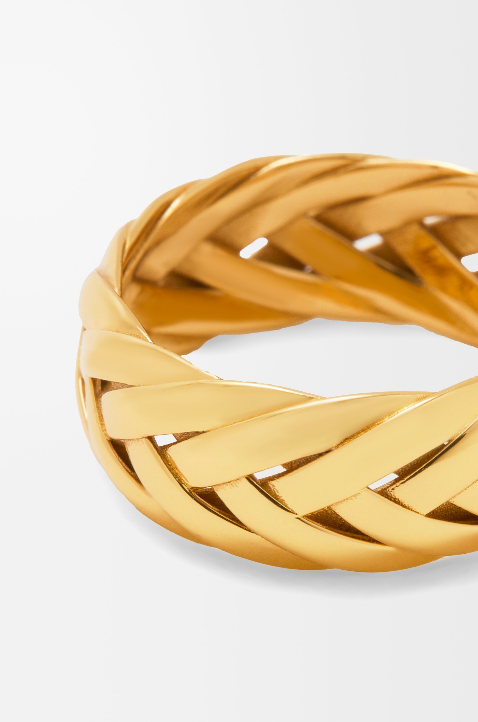 Braided ring in sterling silver - 4