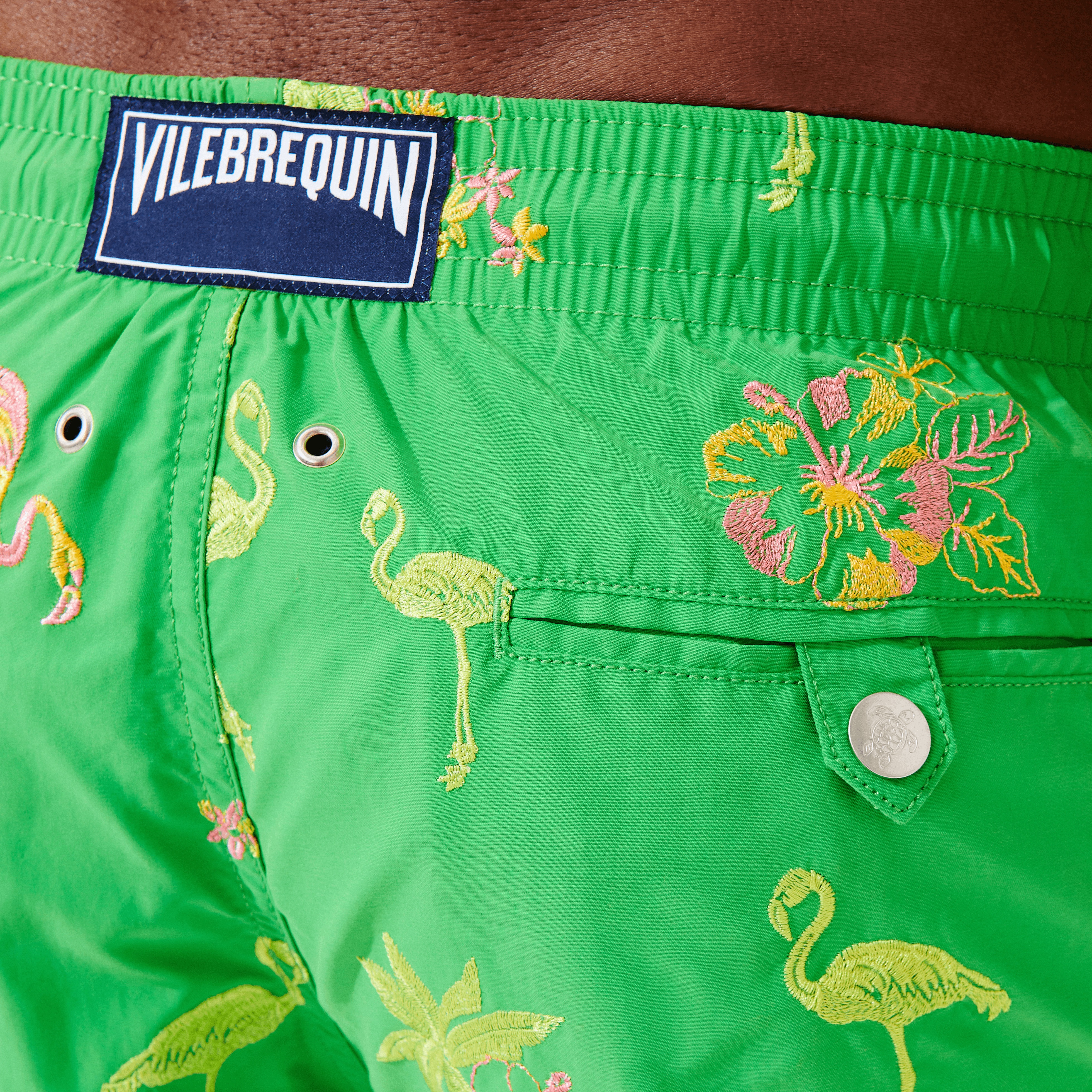Men Swim Trunks Embroidered 2012 Flamants Rose - Limited Edition - 6