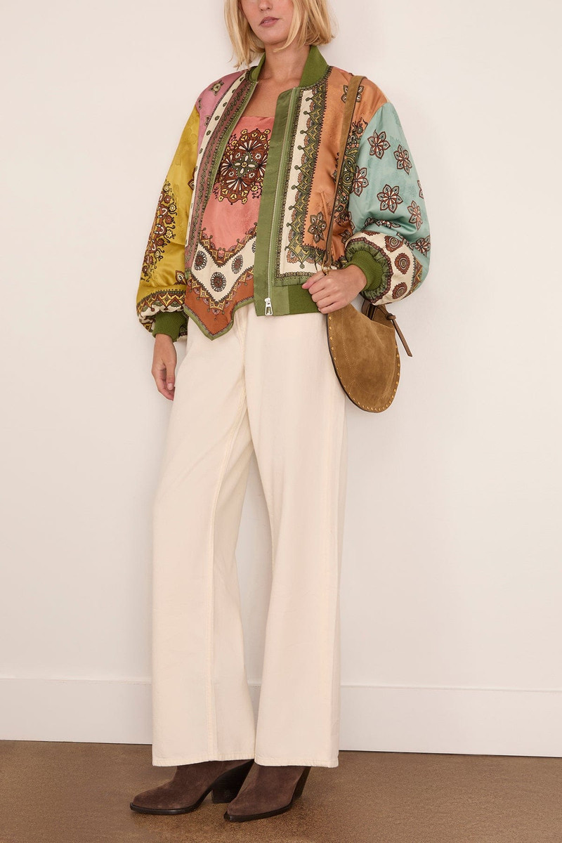 ALÉMAIS Contina Bomber Jacket in Multi outlook